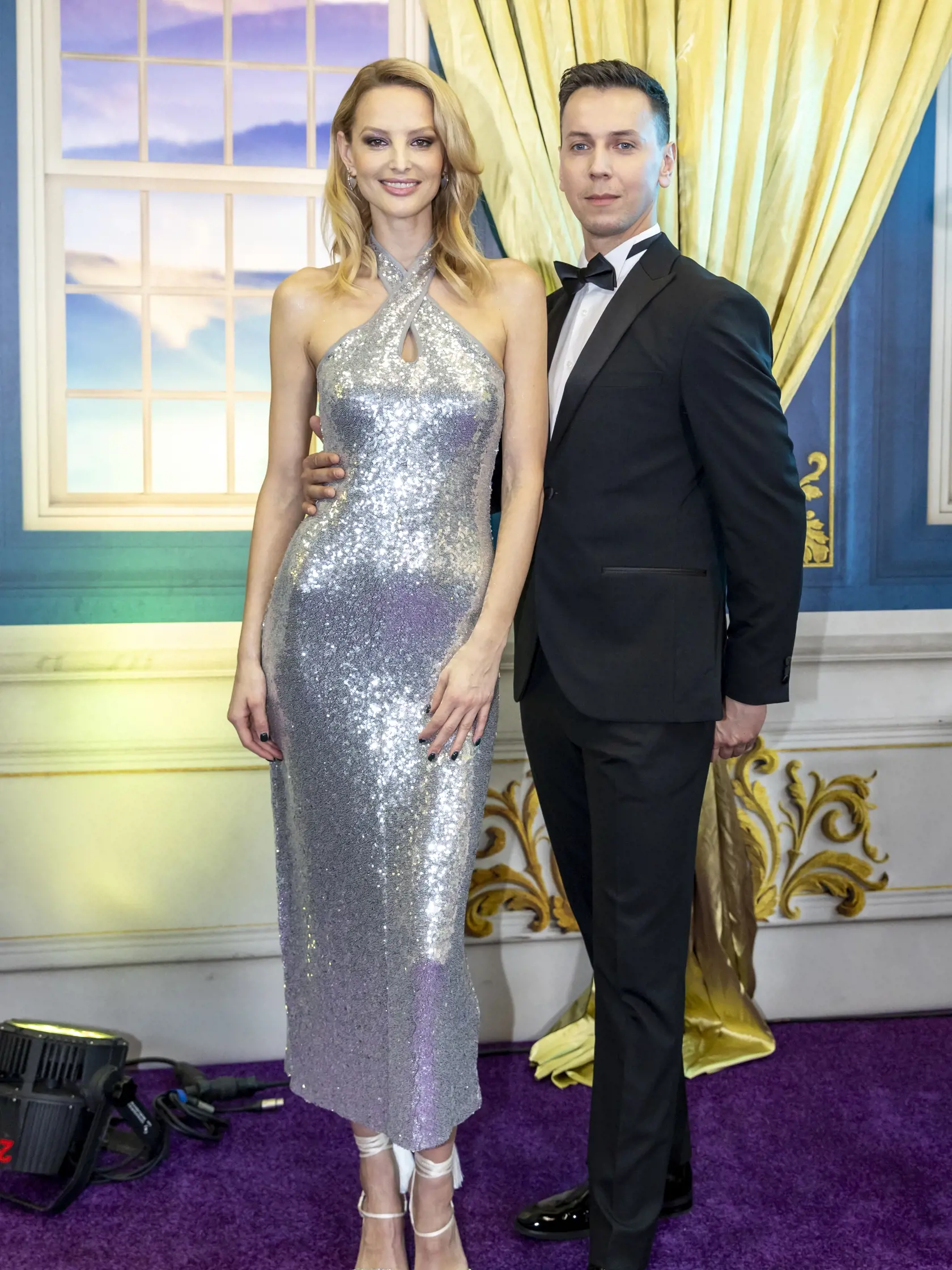 Predstavenie tanečných párov Let’s Dance 2024. Na snímke je Michaela Kocianová a Csaba Adám. 