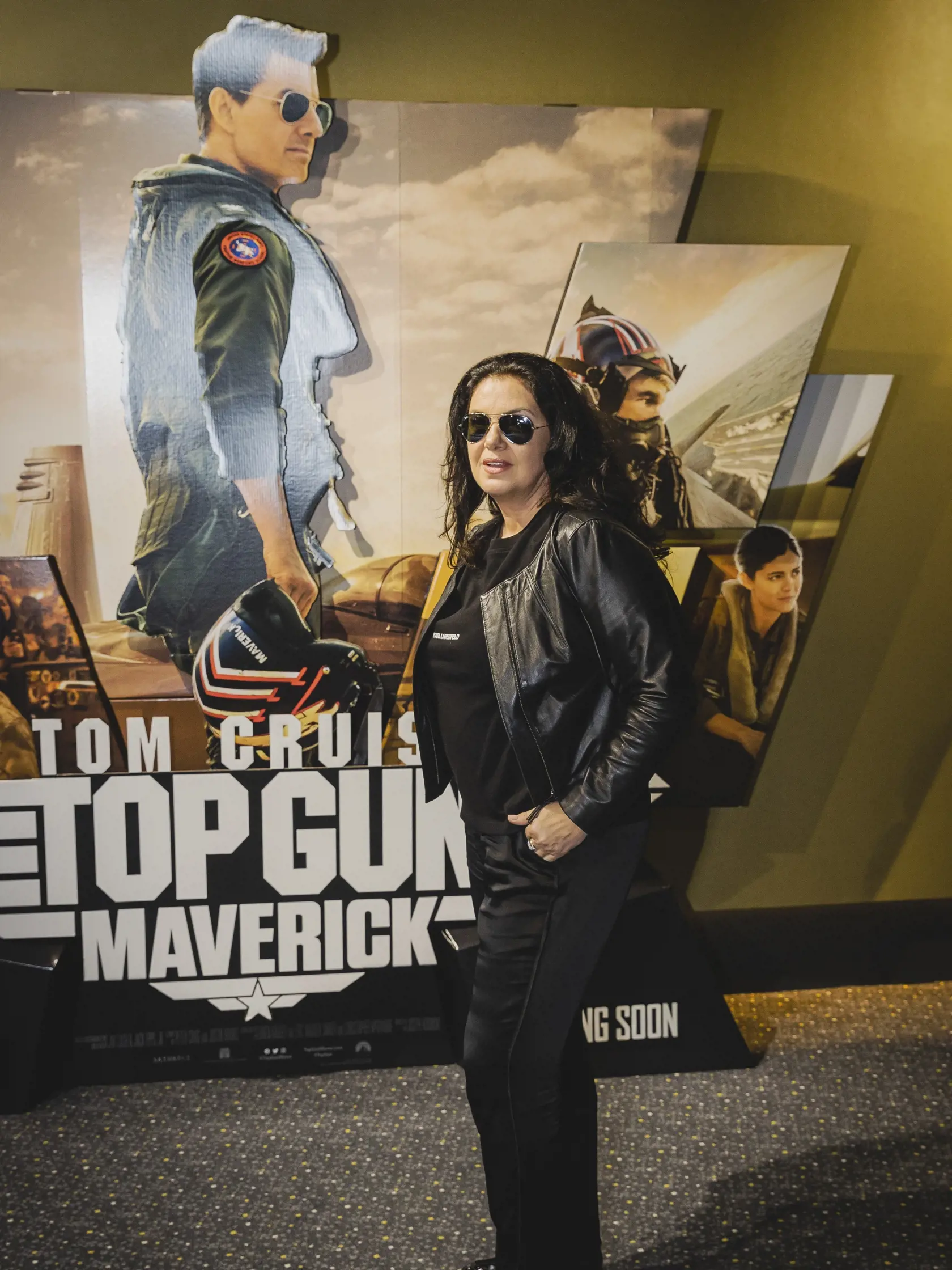 Na snímke Iveta Malachovská prichádza na slovenskú premiéru amerického filmu TOP GUN: MAVERICK