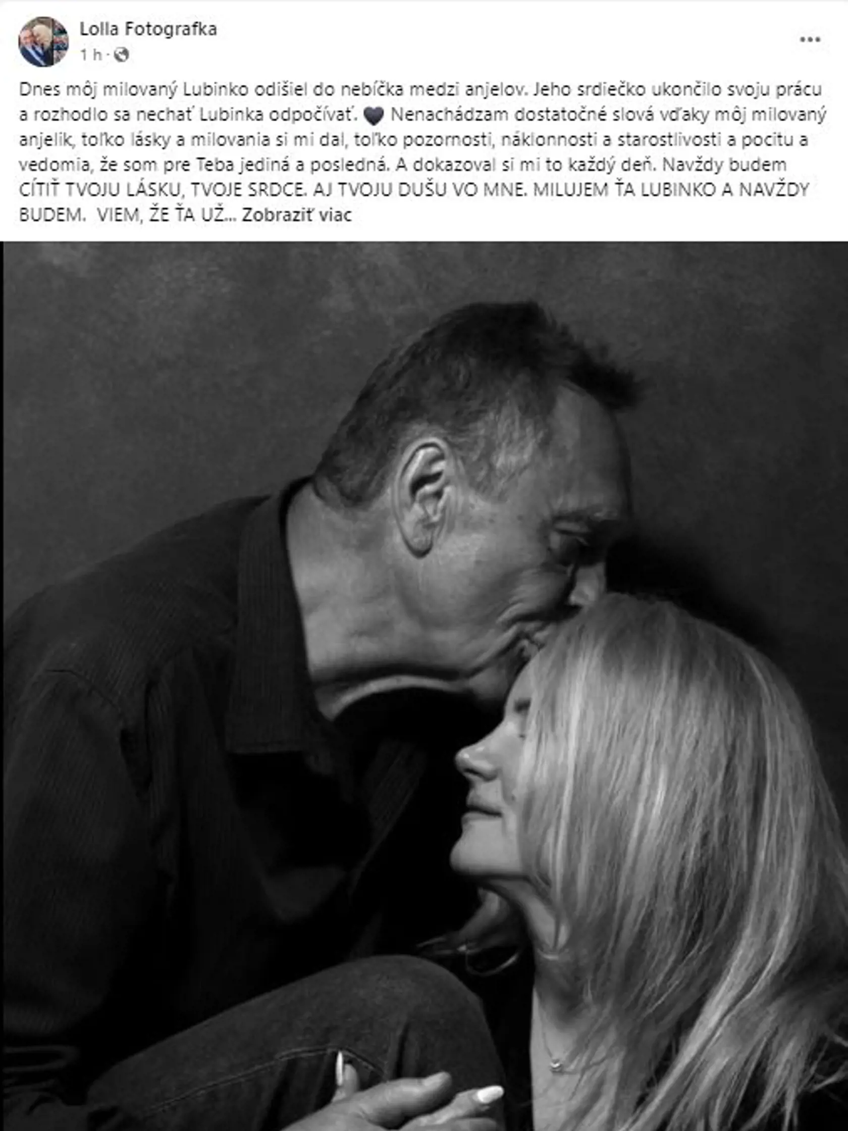 Lolla sa s partnerom rozlúčila touto fotografiou.
