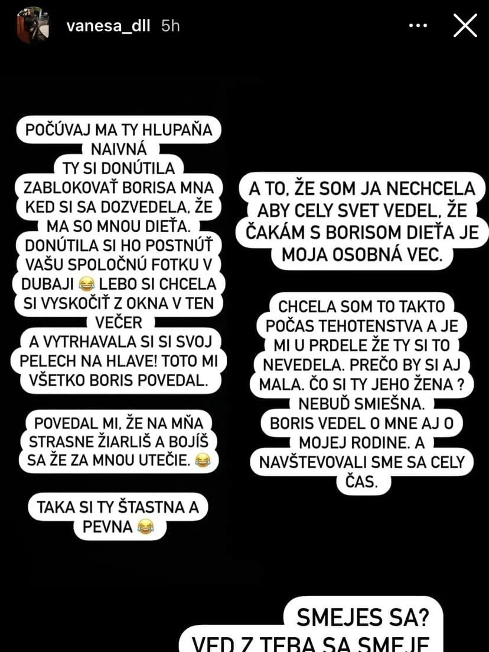 Laura a Vanessa si na Instagrame vymenili štipľavé odkazy.