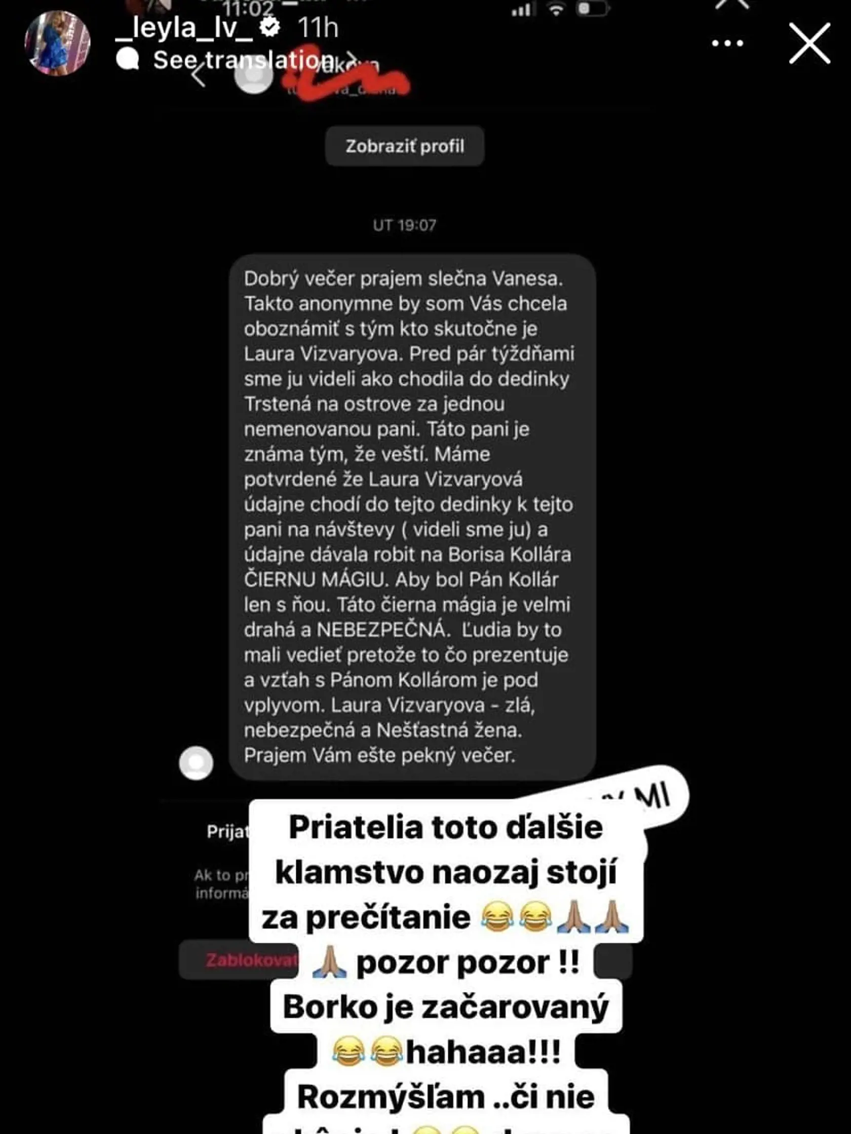 Vojna medzi Vanessou a Laurou.