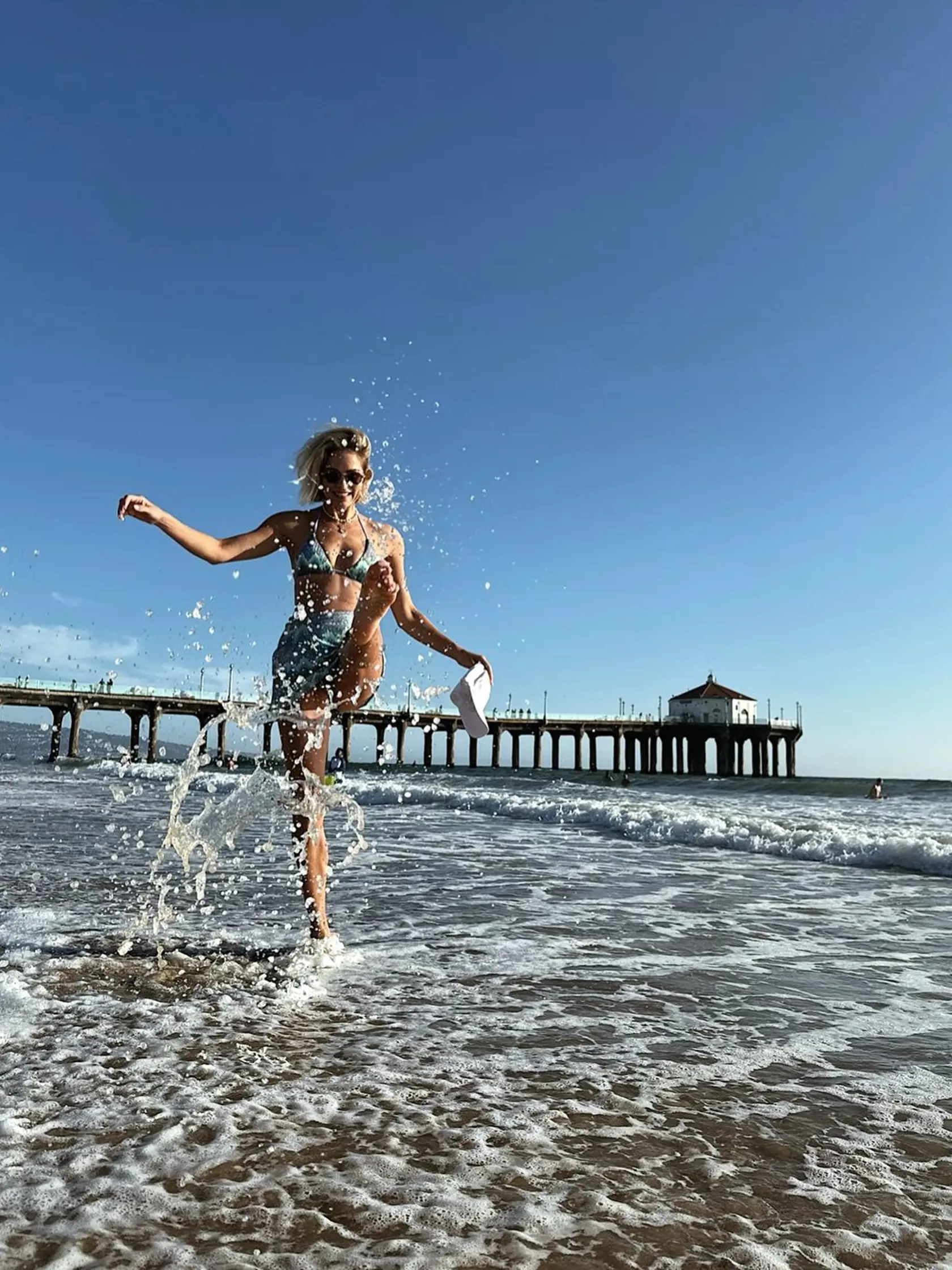 Návrat na Manhattan Beach si užila plnými dúškami.