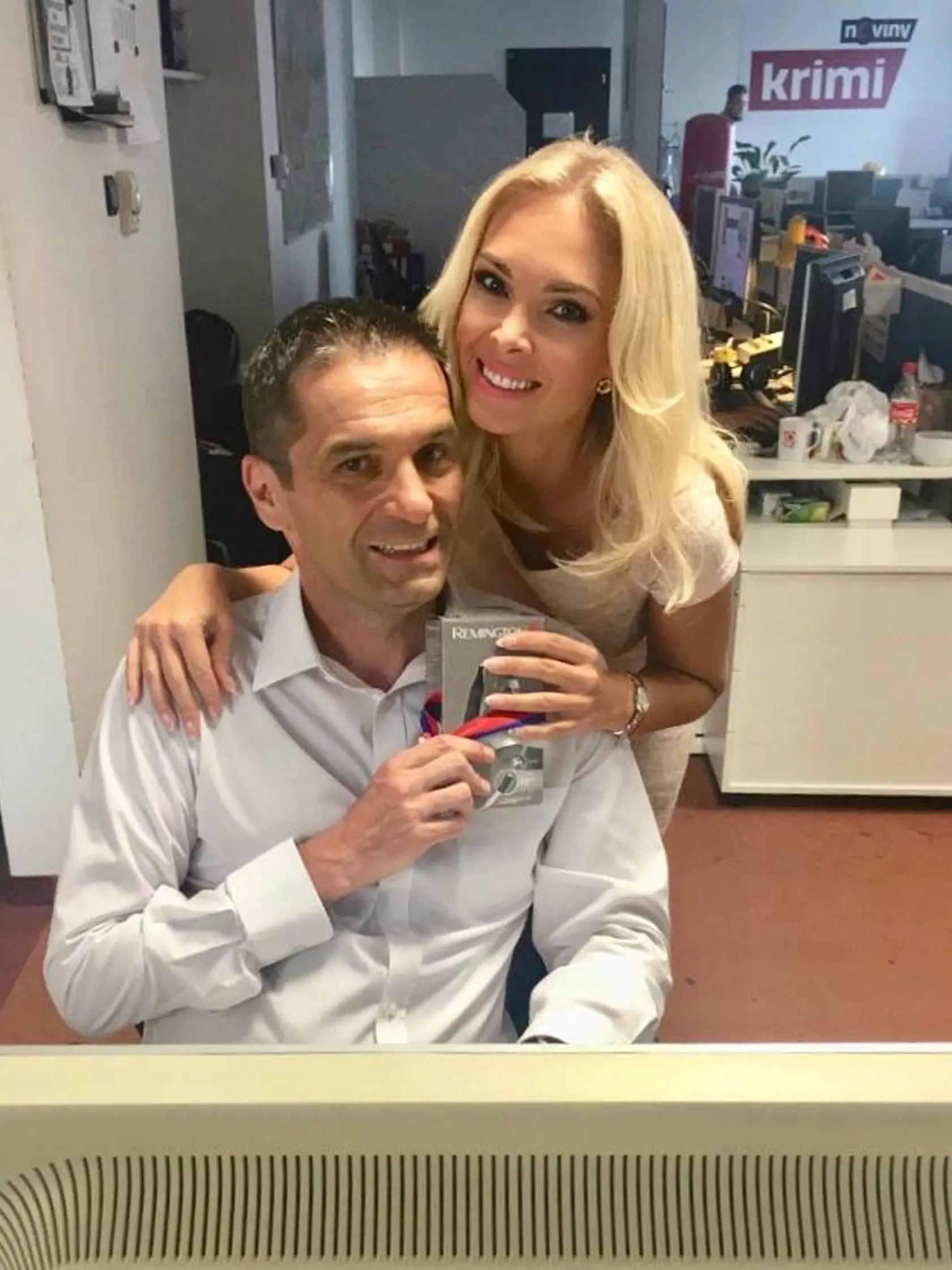 Momentka zo zákulisia s kolegyňou Luciou Barmošovou.