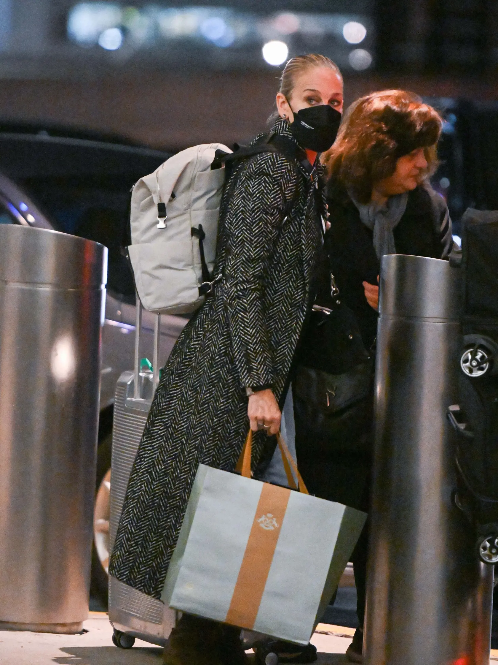 Sarah Jessica Parker na letisku JFK v New Yorku