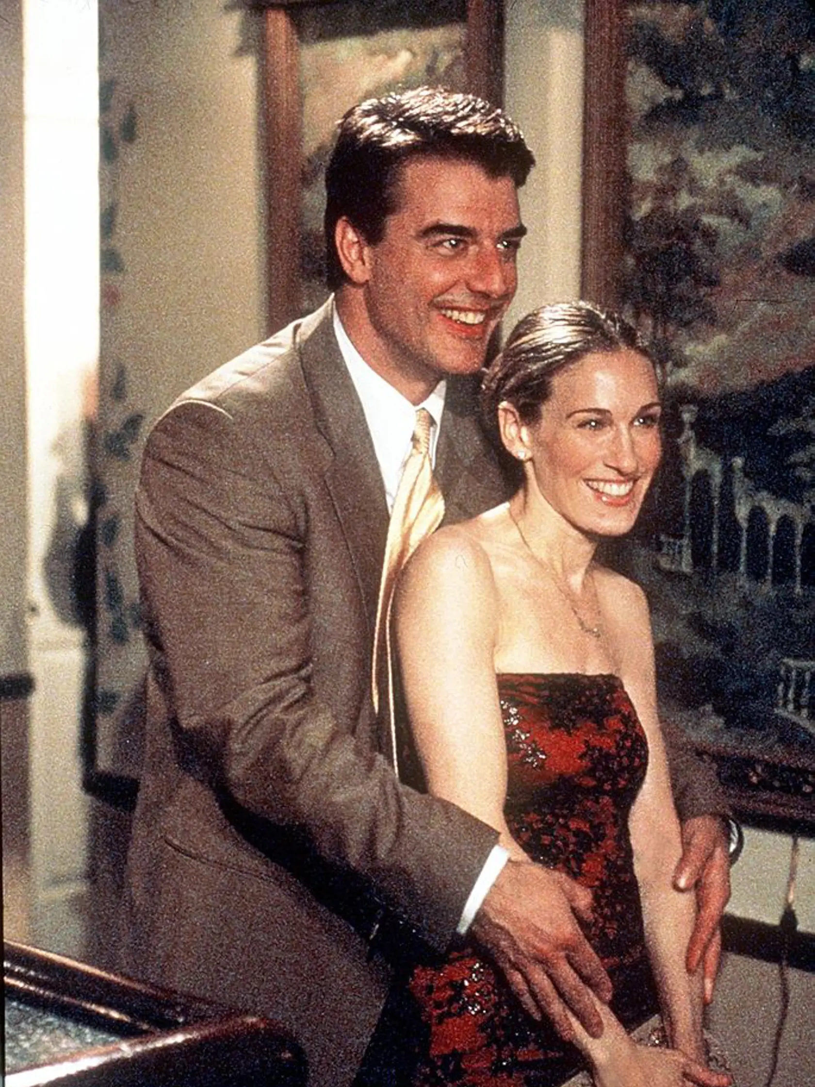 Herec Chris Noth a herečka Sarah Jessica Parker v Sexe v meste