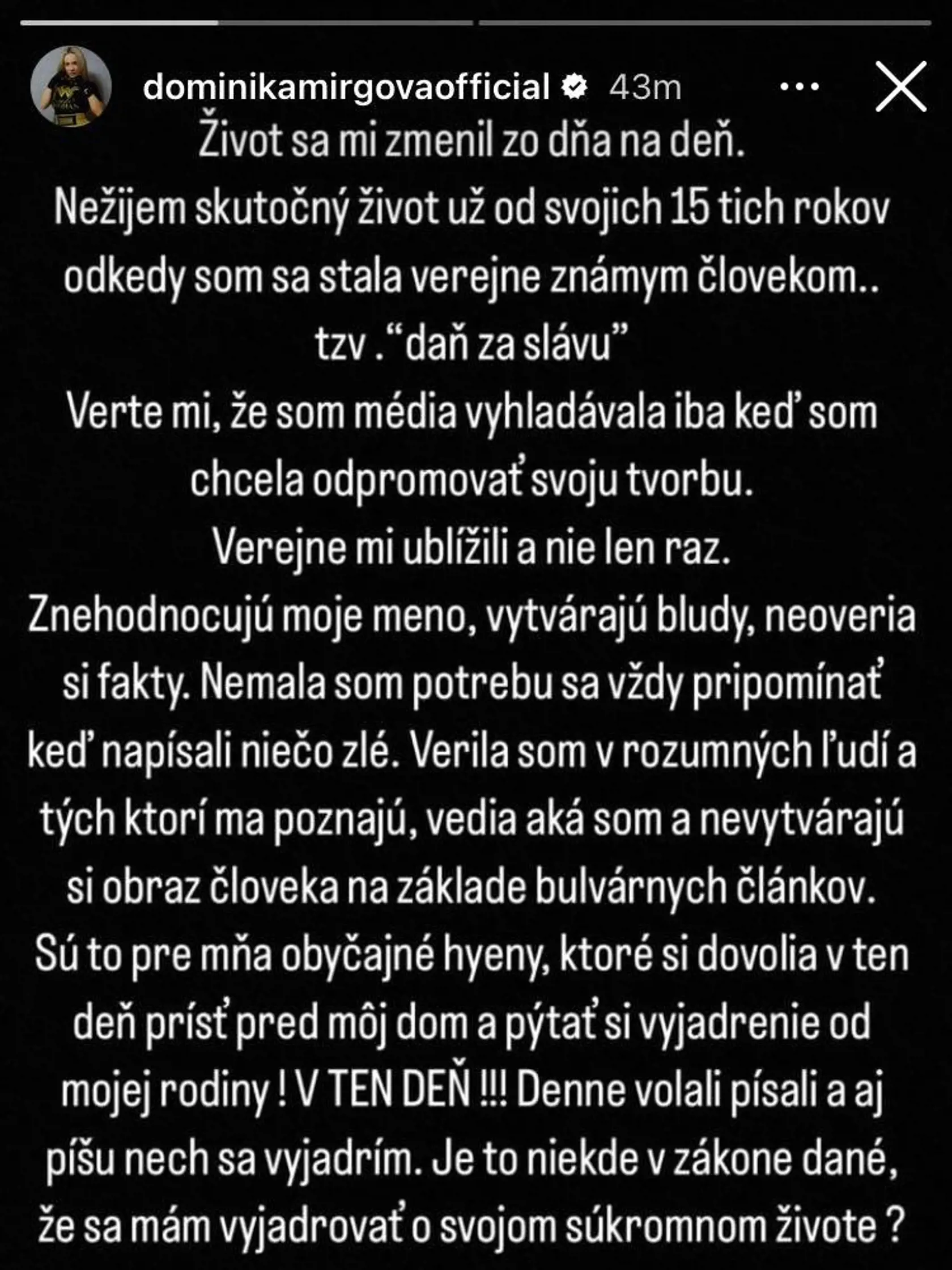 Mirgovej slová o kríze v manželstve.