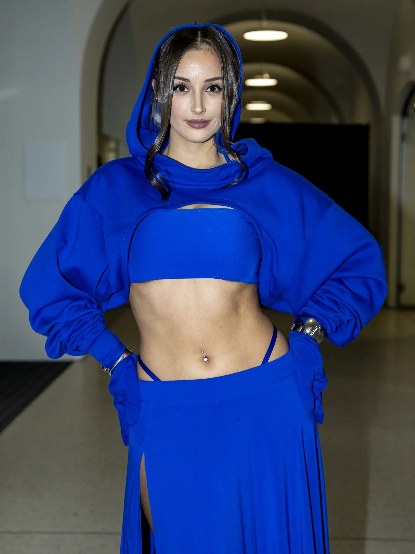 Módna prehliadka Mercedes - Benz Fashion Live, ktorá sa uskutočnila v priestoroch Slovenskej národnej galérie. Na snímke je Kika Ďurišová. 