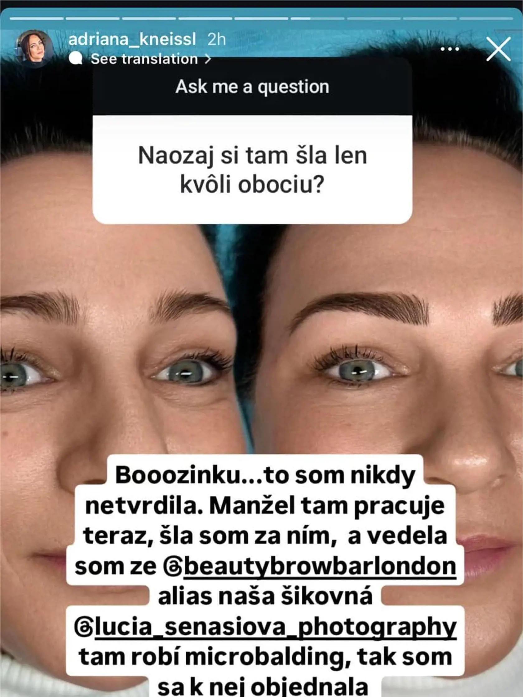 Adriana Kneissl bola na obočie v Londýne.