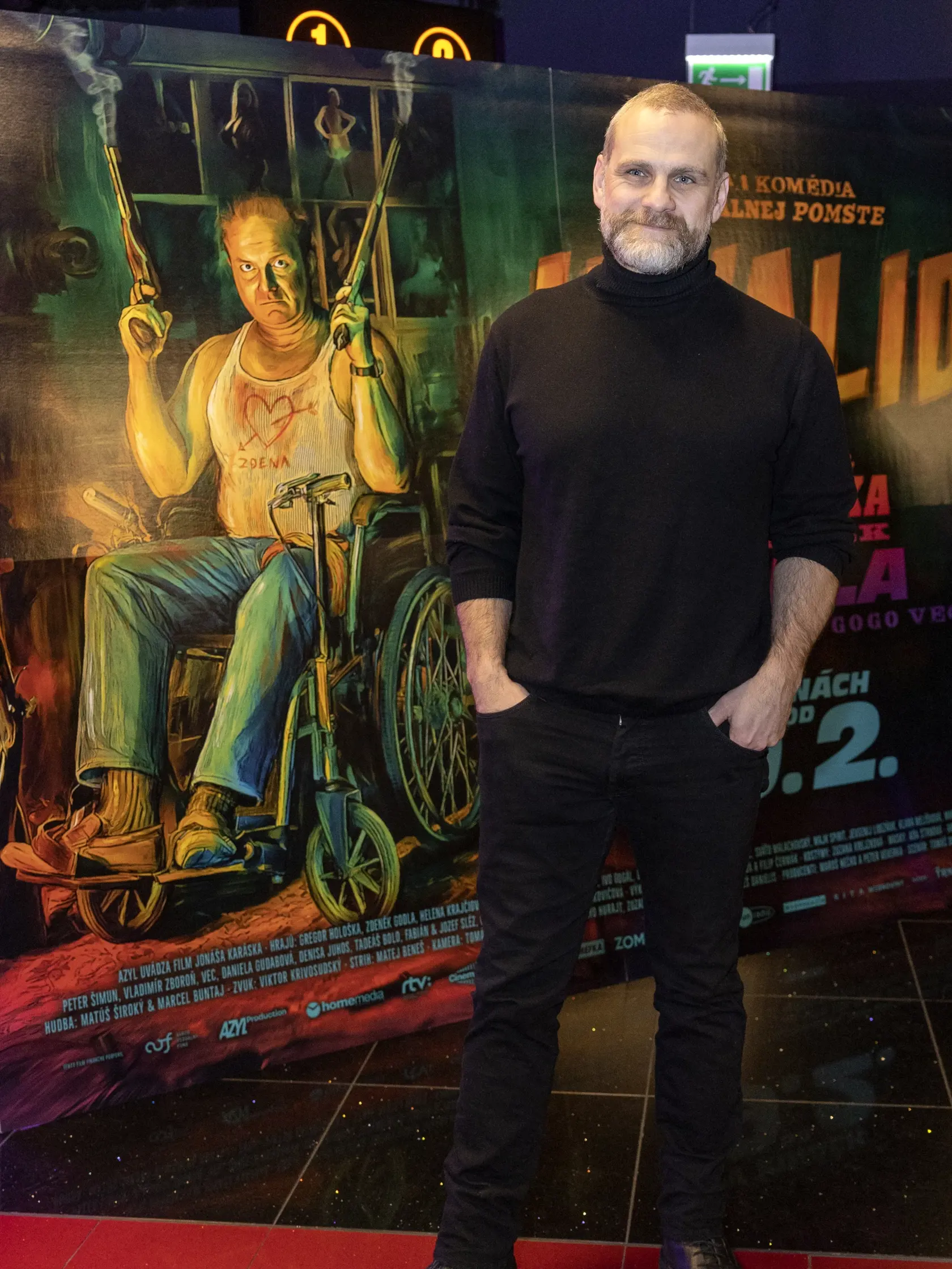 Premiéra filmu Invalid: Na snímke herec Ján Jackuliak.
