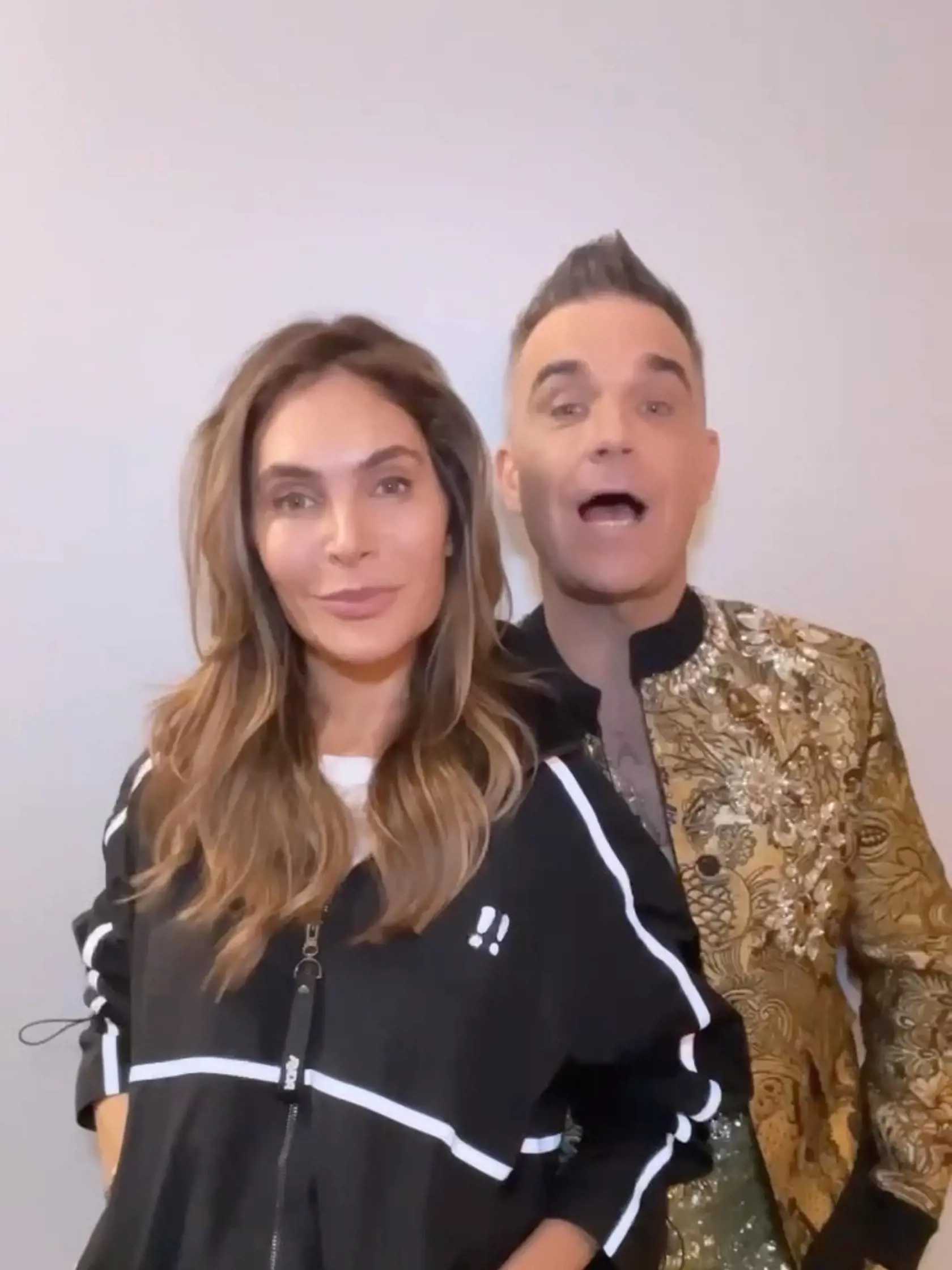 Robbie s manželkou Aydou