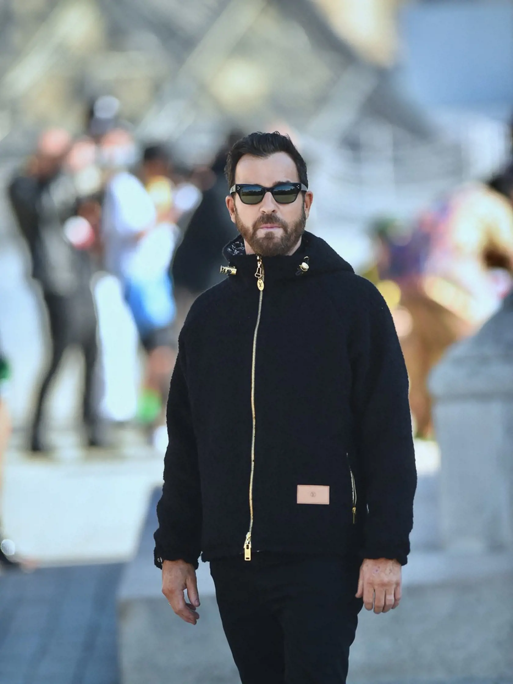 Celebrityna prehliadke Louis Vuitton v Paríži