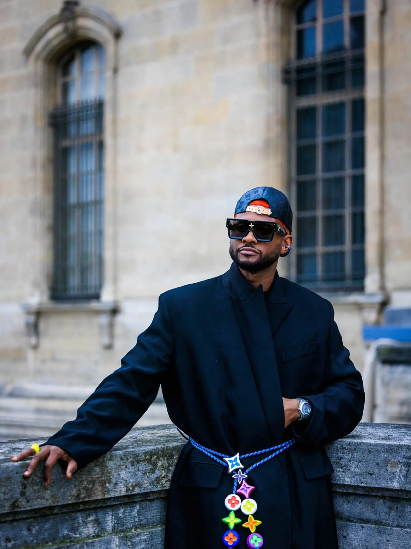 Celebrityna prehliadke Louis Vuitton v Paríži