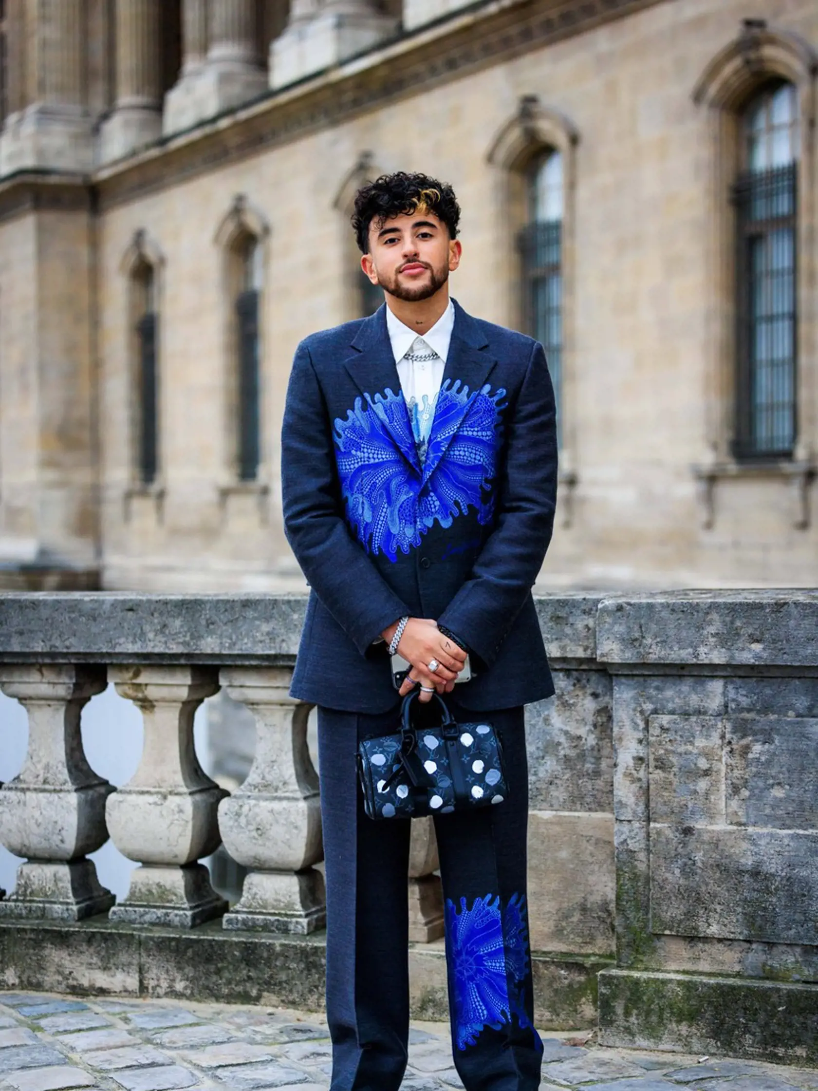 Celebrityna prehliadke Louis Vuitton v Paríži