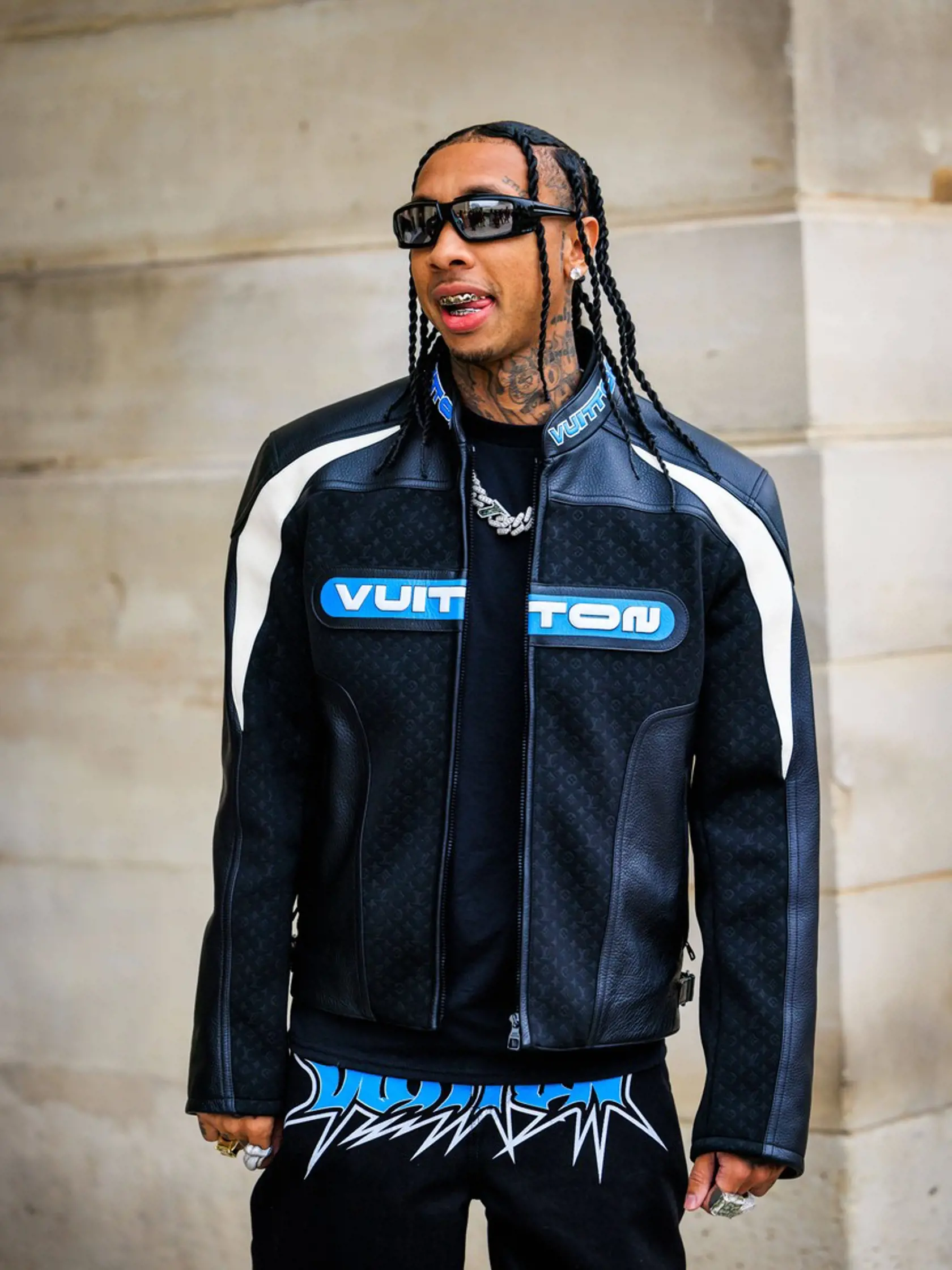 Celebrityna prehliadke Louis Vuitton v Paríži