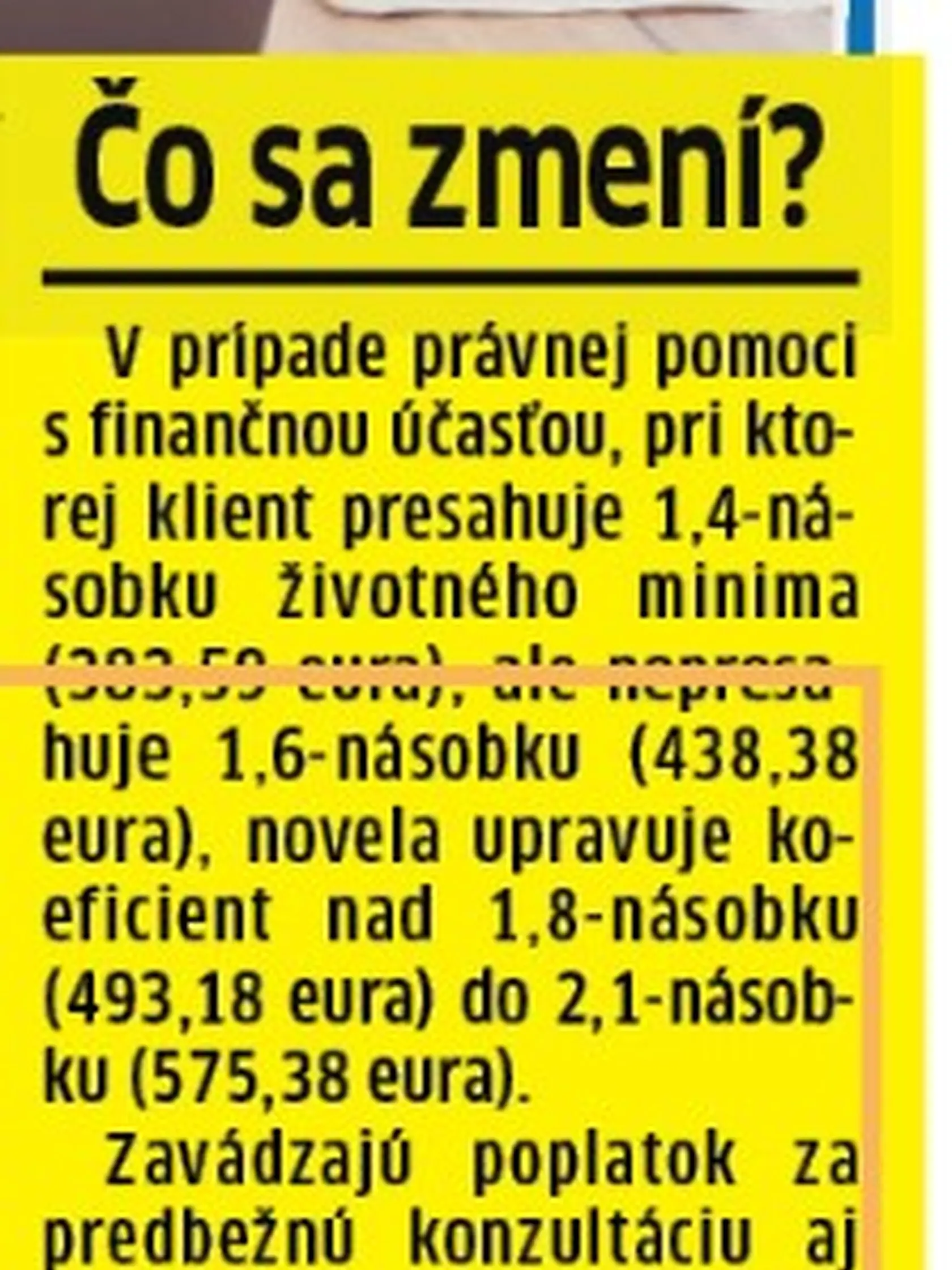 Čo sa mení v zákone?