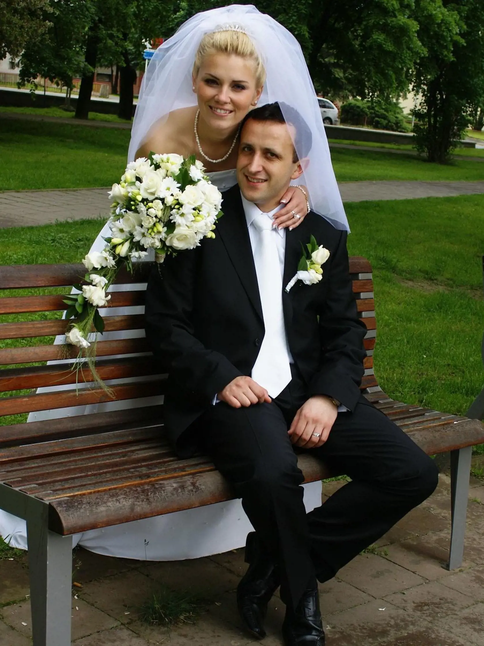 Svadobná fotka Kandráčovcov Ondrej a Erika sa zobrali v roku 2008