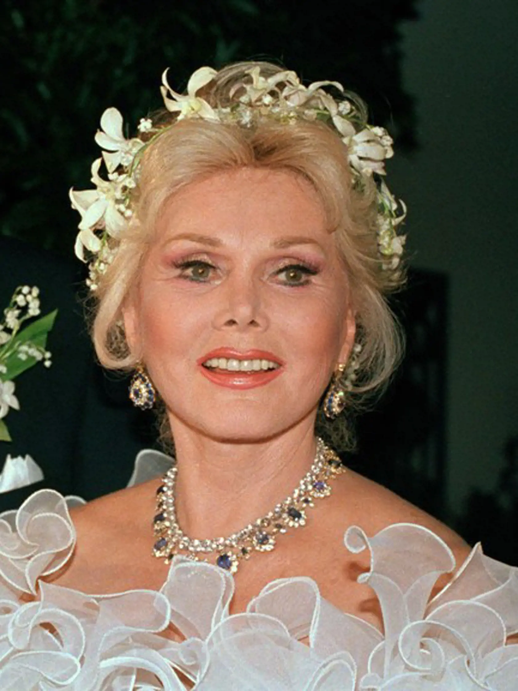 Zsa Zsa Gabor na archívnej snímke z roku 1986