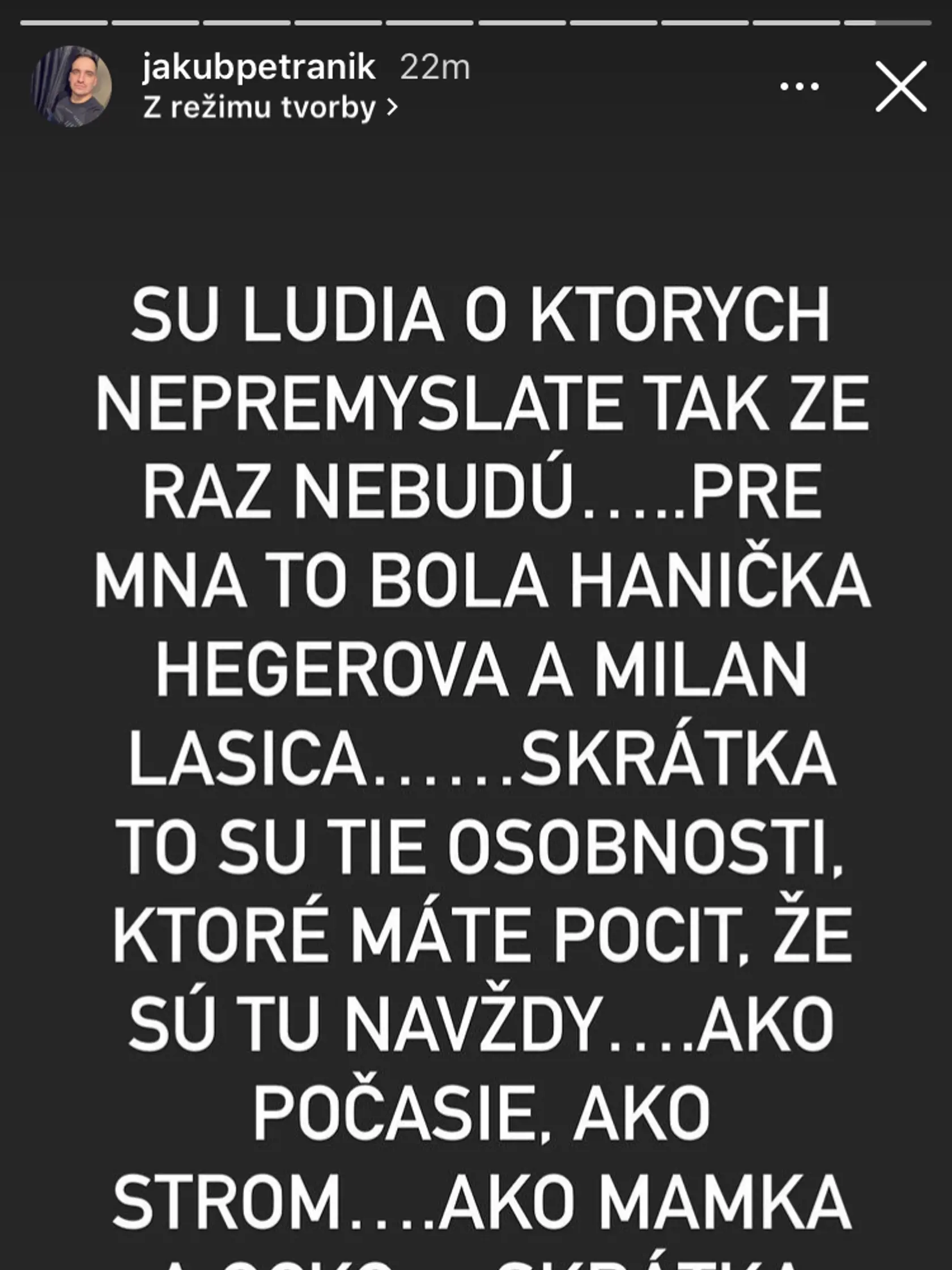Z náhlej smrti je v šoku aj Jakub Petraník.