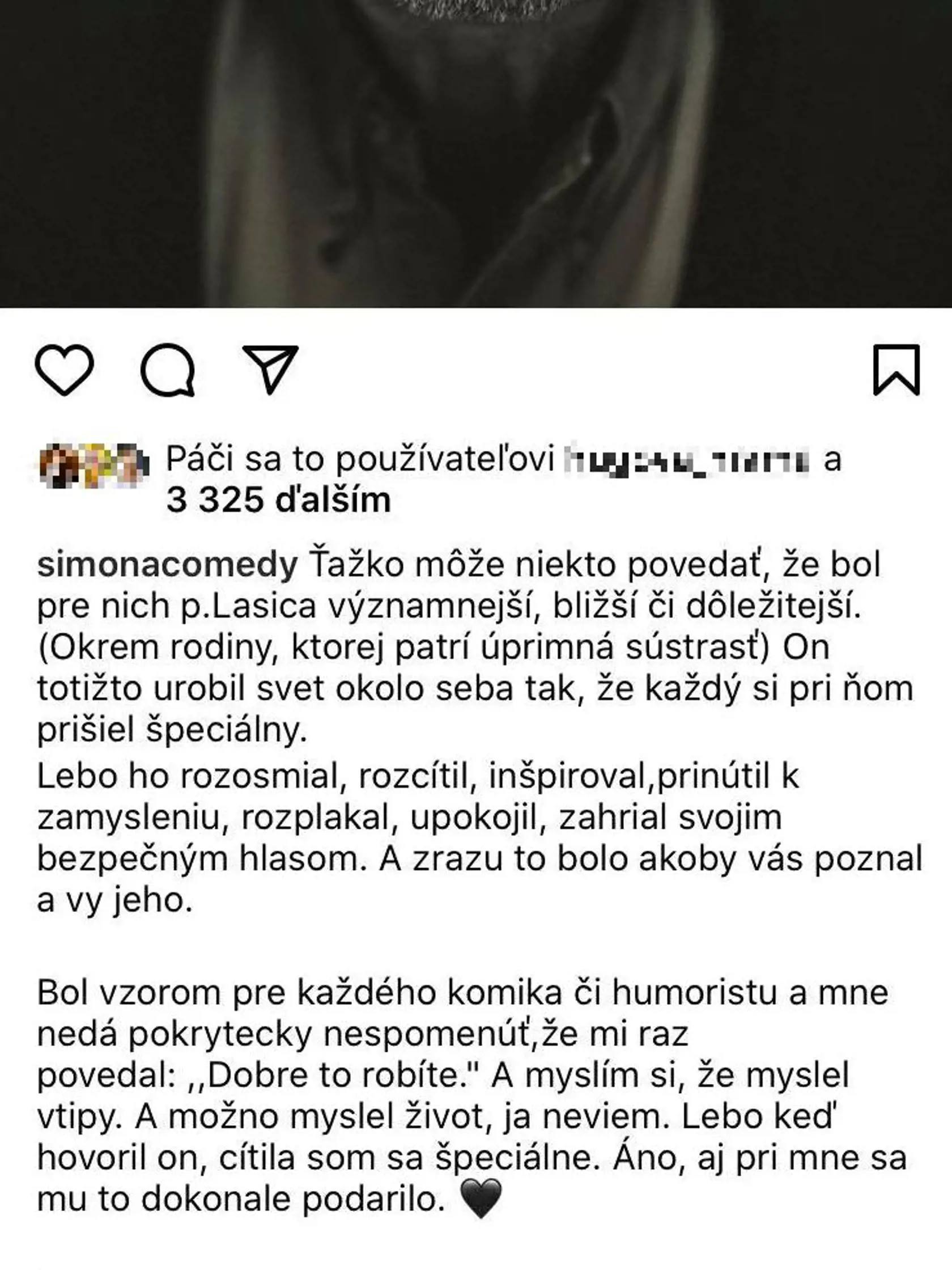 Komička Simona Salátová spomína na legendu Milana Lasicu.