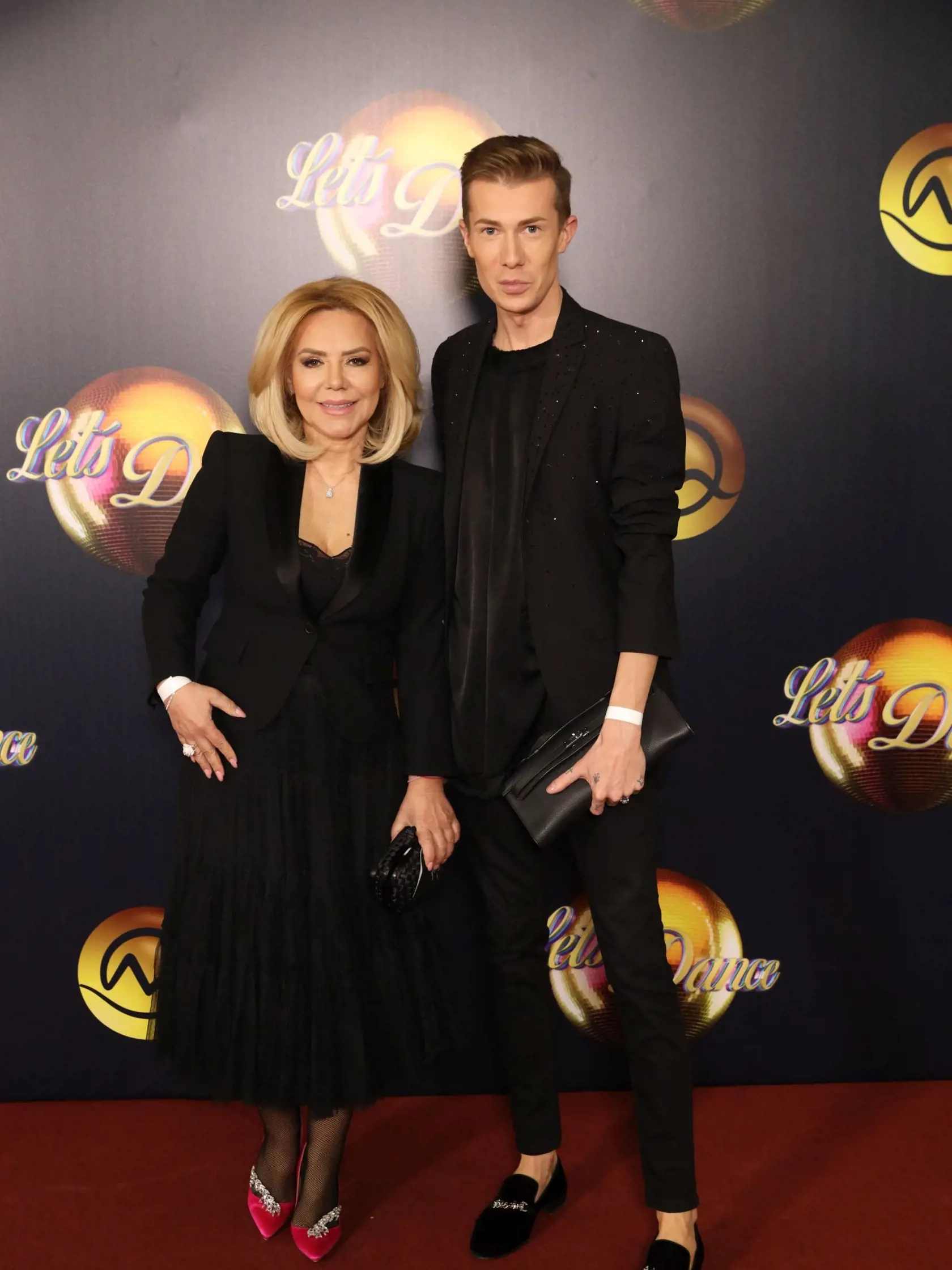 Tretie kolo Let's Dance. Na snímke mama Dominiky Cibulkovej Katarína Cibulková a vizážista Patrik Veselý.