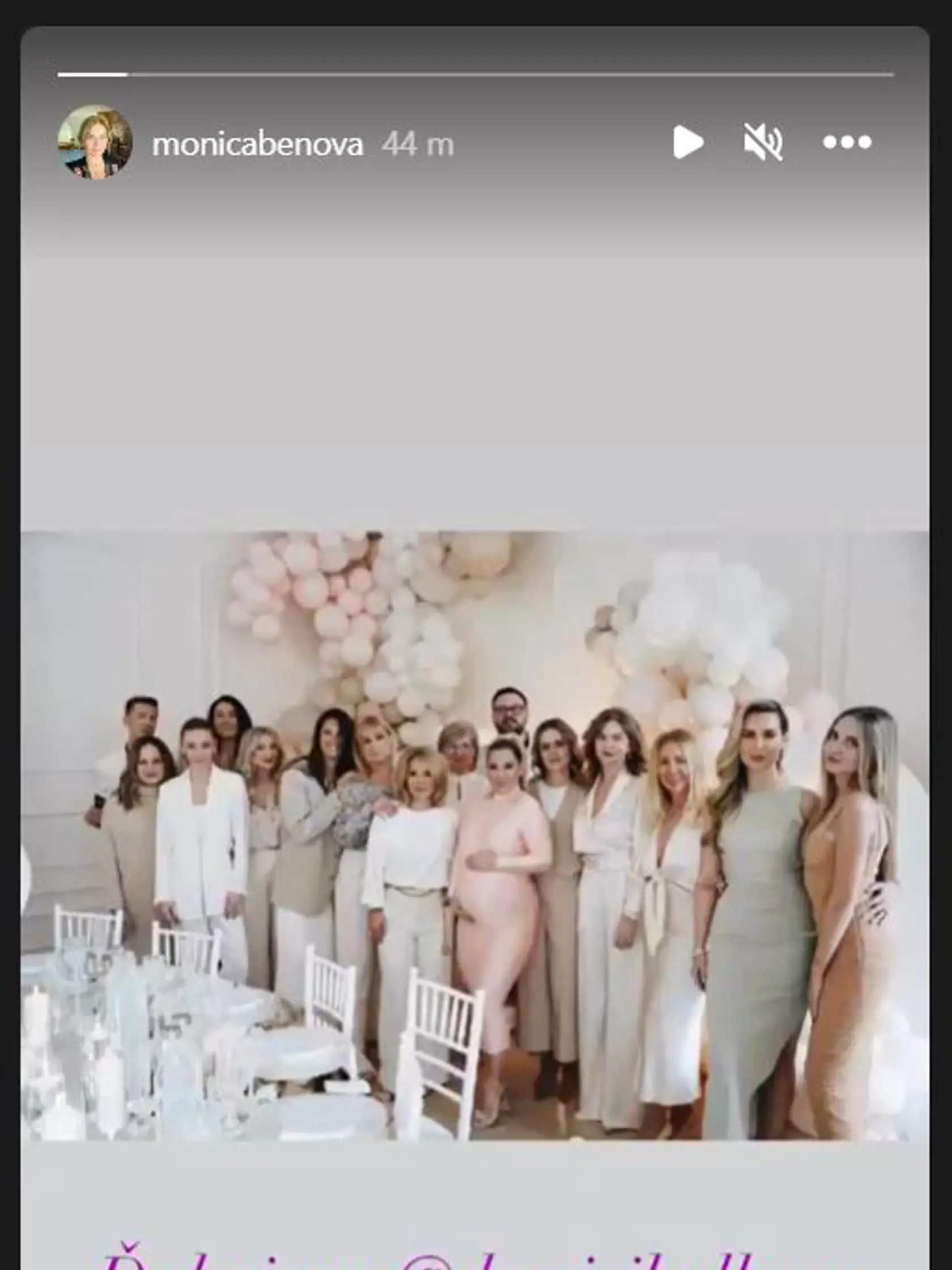 Monika Beňová nechýbala na baby shower Dominiky Cibulkovej. "Tešíme sa na novú krásku," napísala politička.