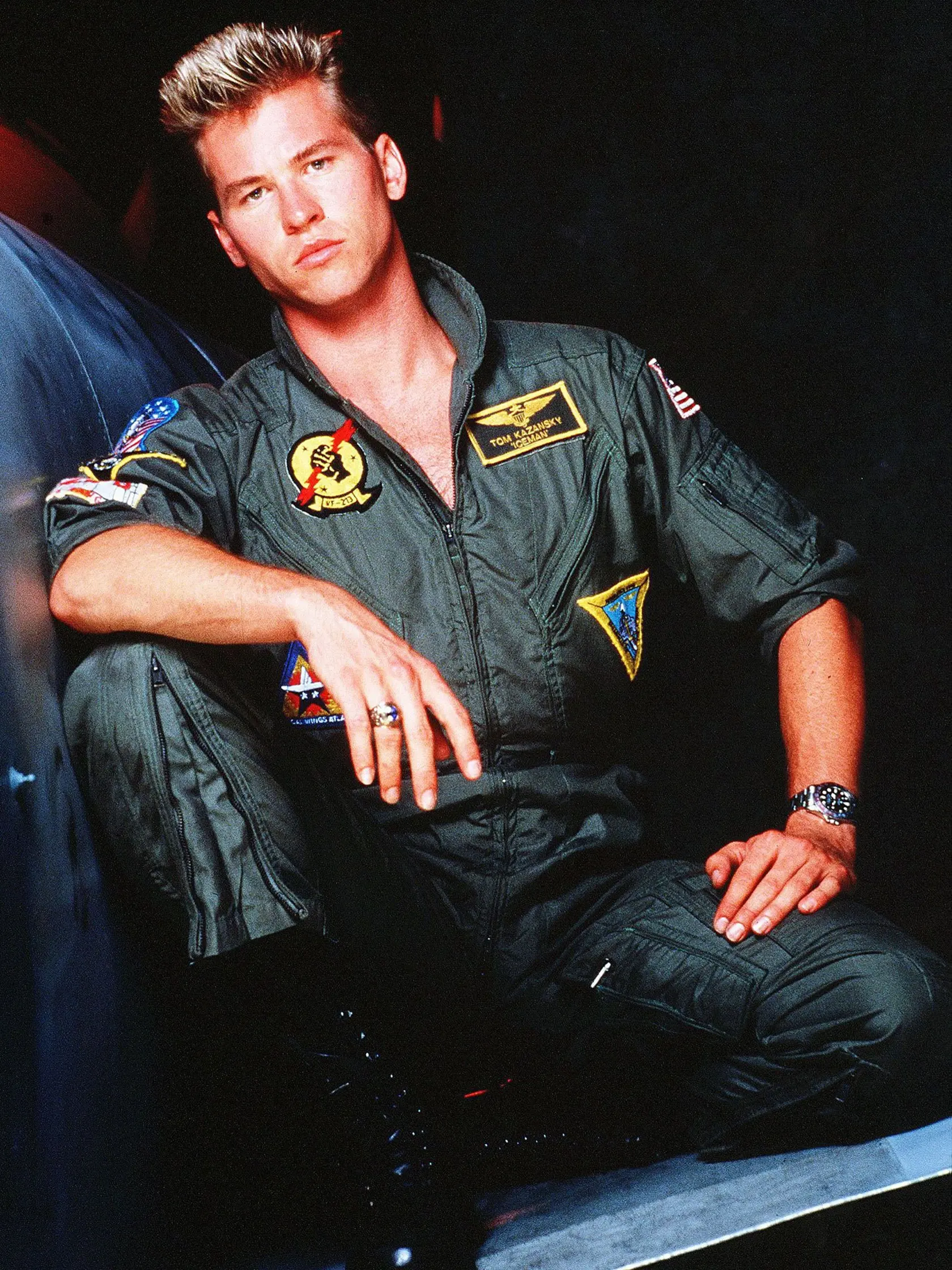 Val Kilmer vo filme Top Gun.