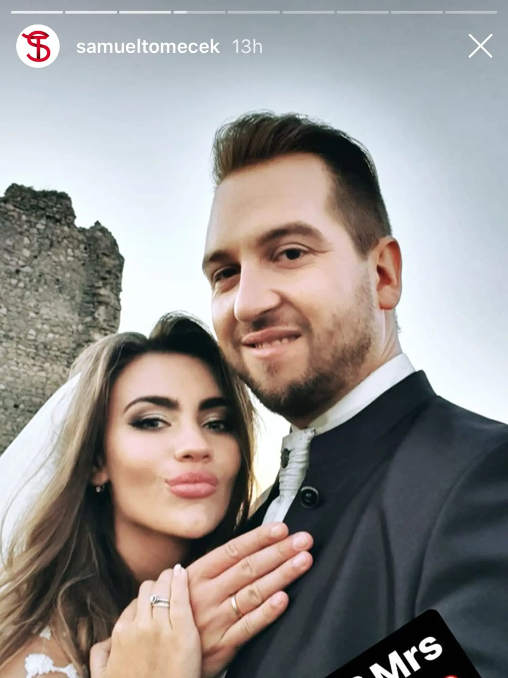Samo Tomeček sa oženil.