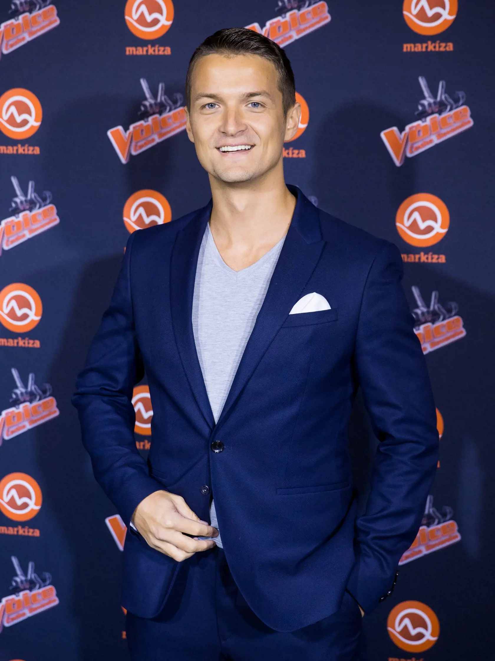 Párty televízie Markíza k predstaveniu novej hudobnej show "The Voice" v Bratislave. Na snímke Viktor Vincze.