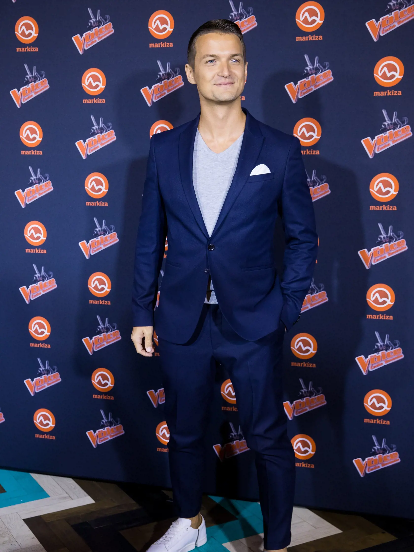 Párty televízie Markíza k predstaveniu novej hudobnej show "The Voice" v Bratislave. Na snímke Viktor Vincze.