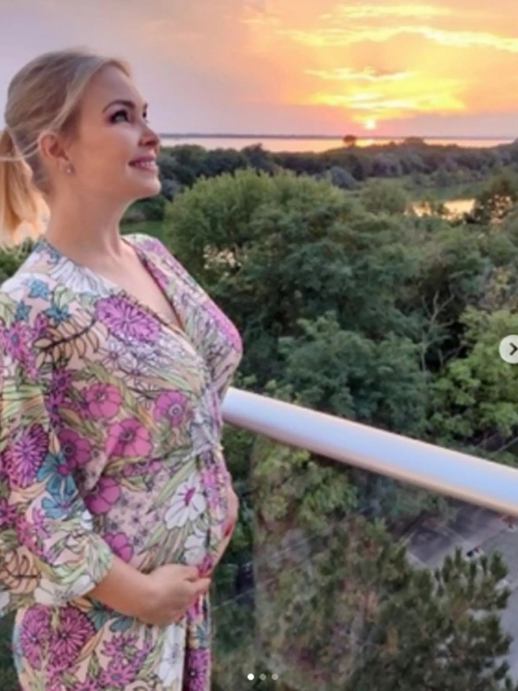 Lucka ešte s tehotenským bruškom
