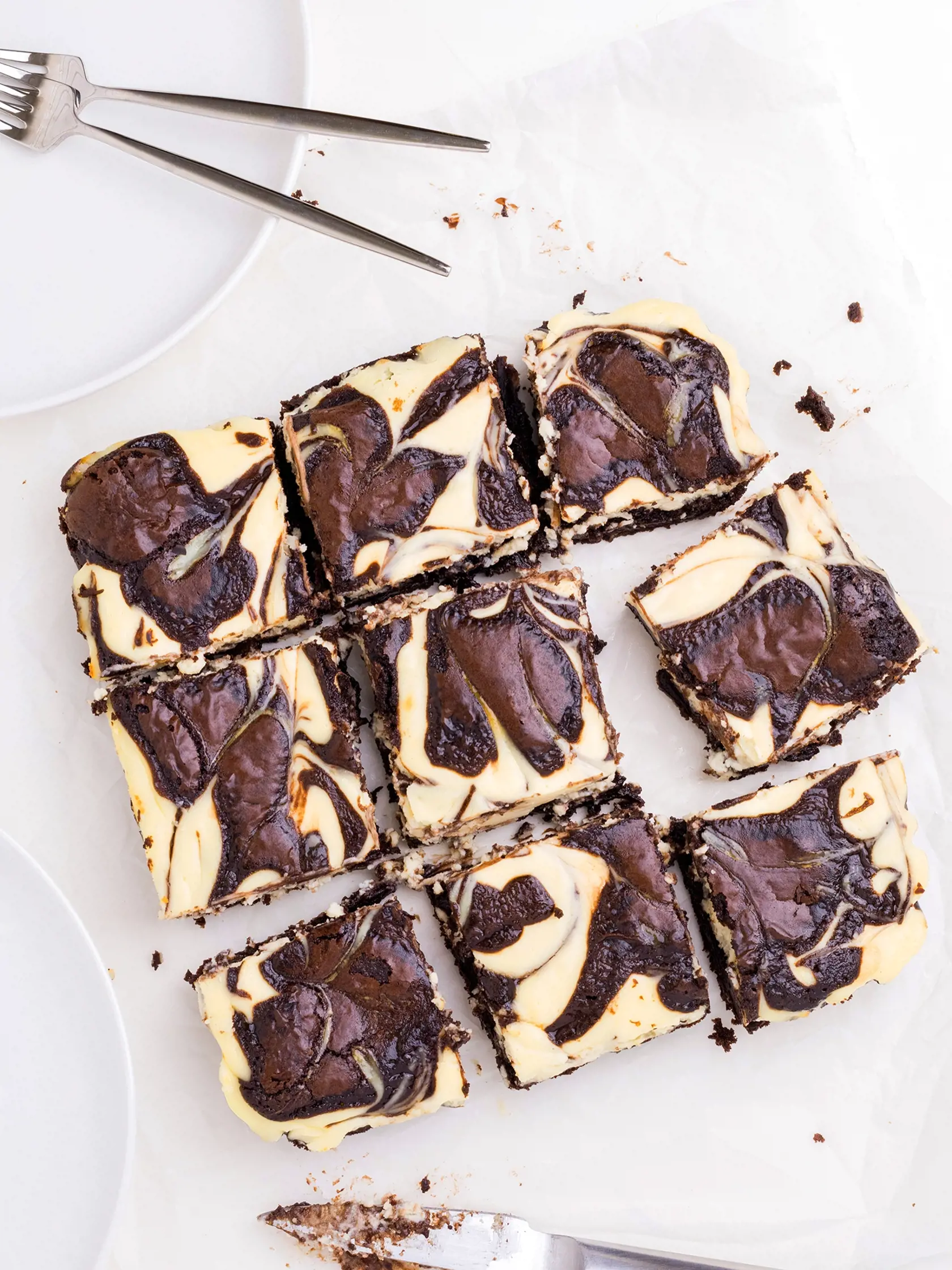 Brownies s bielou čokoládou