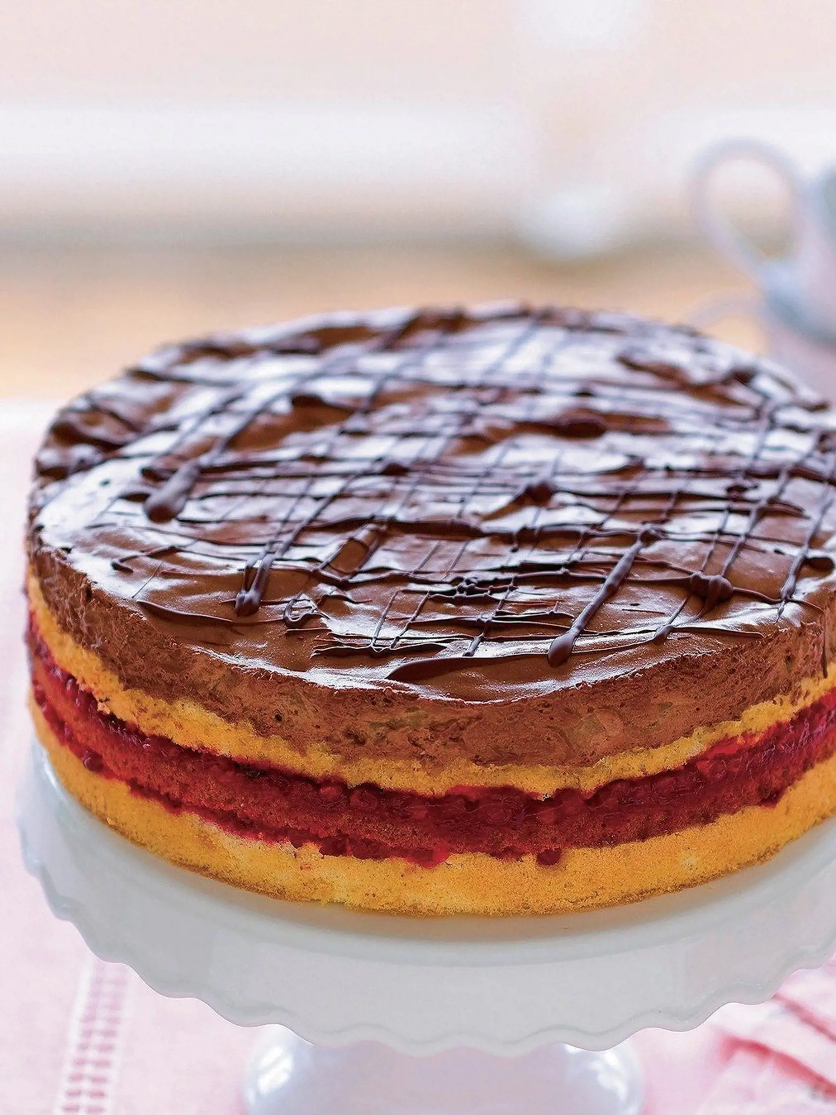 Brusnicovo-hrušková torta