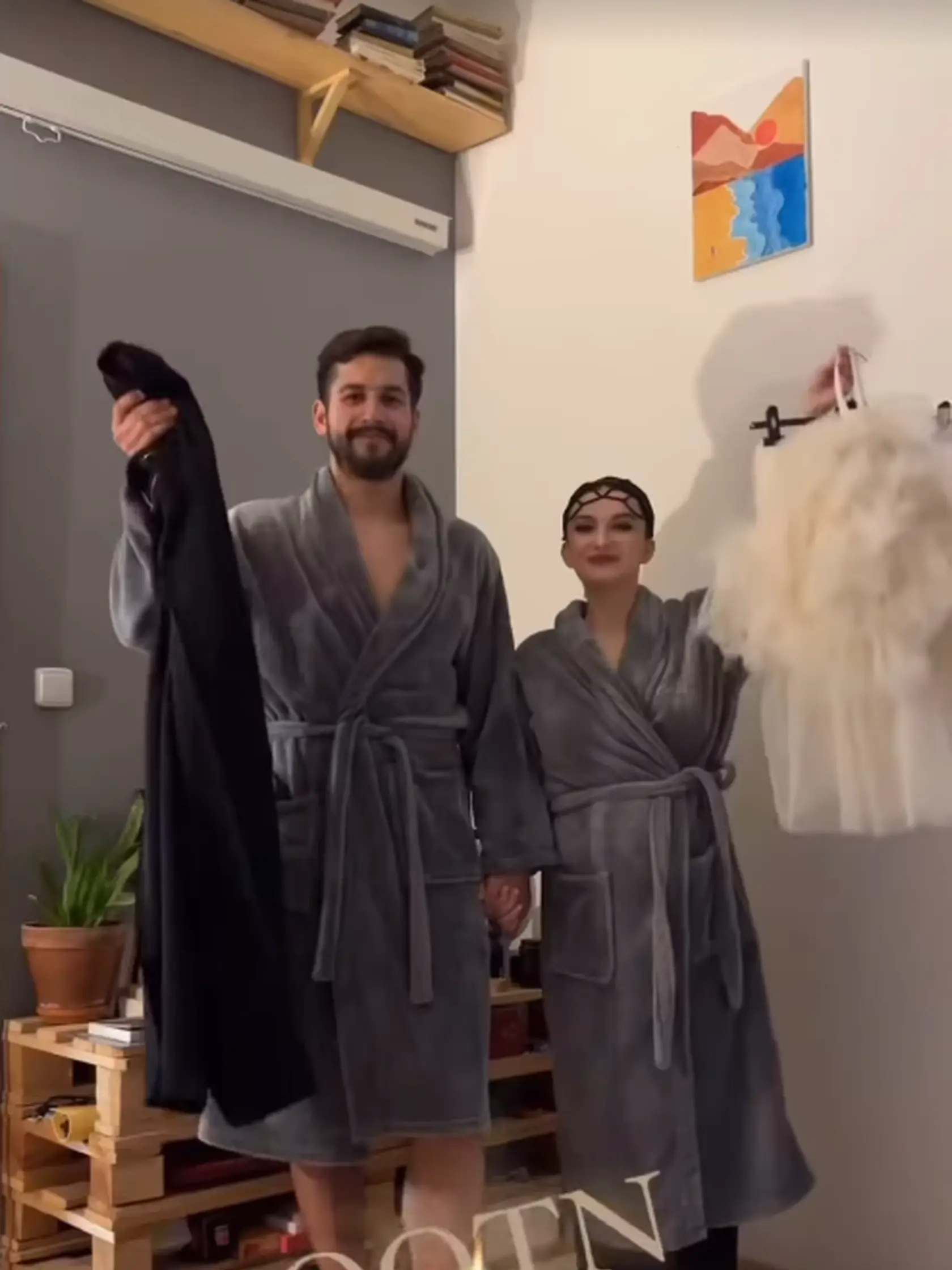 Jakub a Petra pred šiestym kolom Let´s Dance. Predtým, ako sa nahodili do outfitov, strihli si vtipné video. 