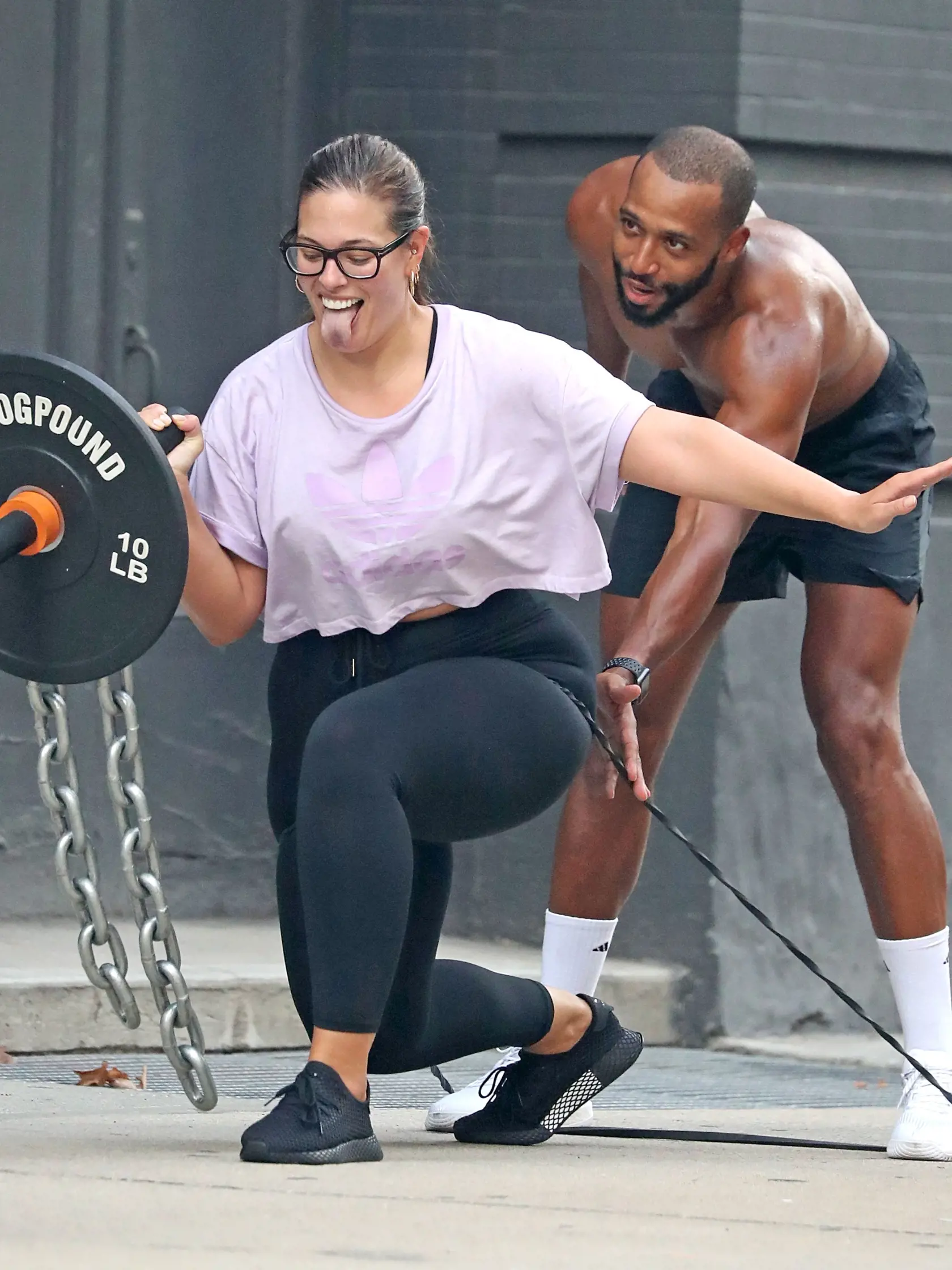 Justin Ervin a Ashley Graham