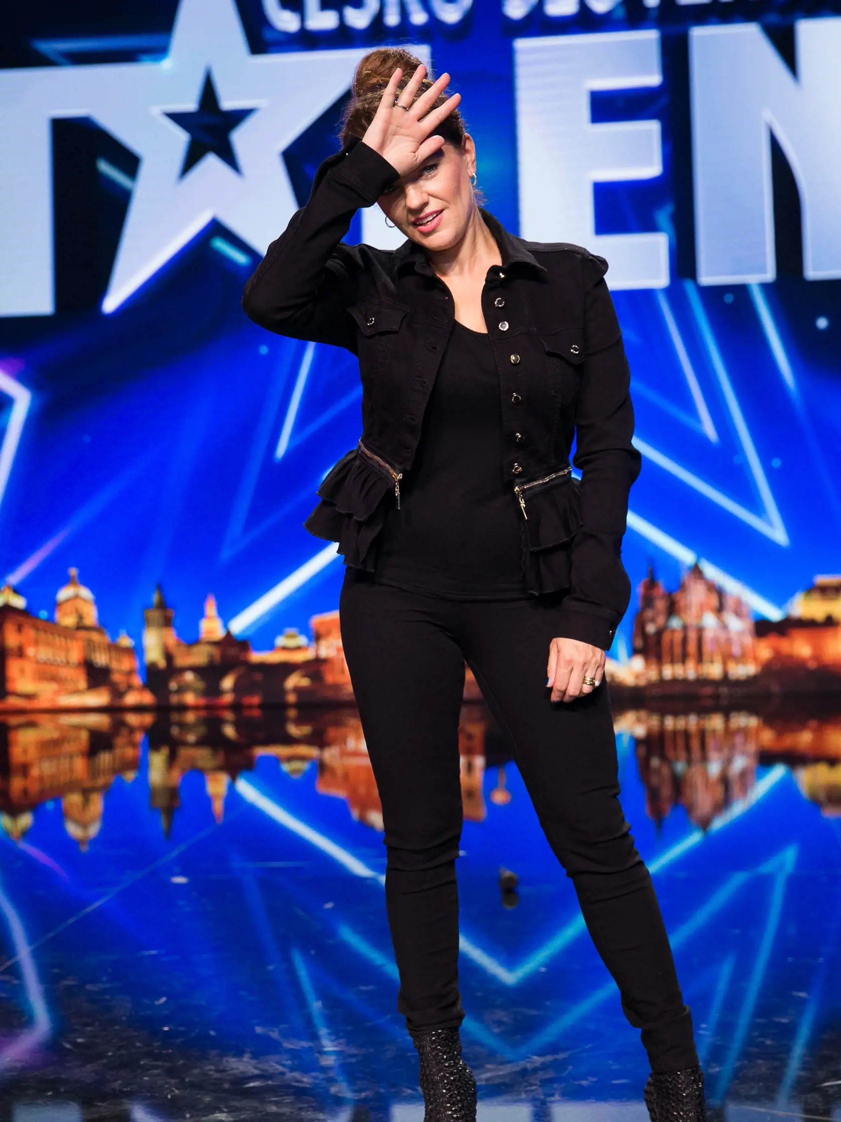 Tlačová konferencia k projektu Československo má talent 2018 v štúdiách televízie JOJ na Bratislavskej Kolibe. Na snímke Marta Jandová.