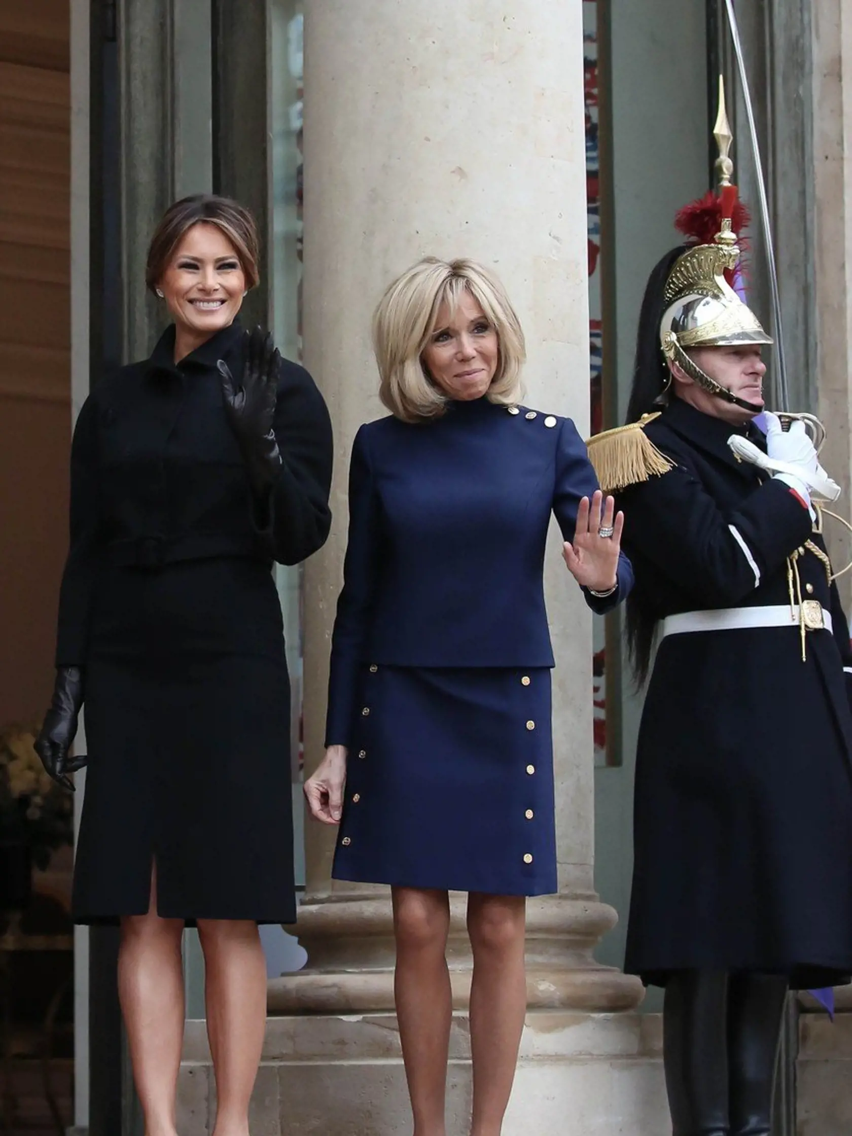 SL - La premičre Dame, Brigitte Macron accueille la Premičre Dam