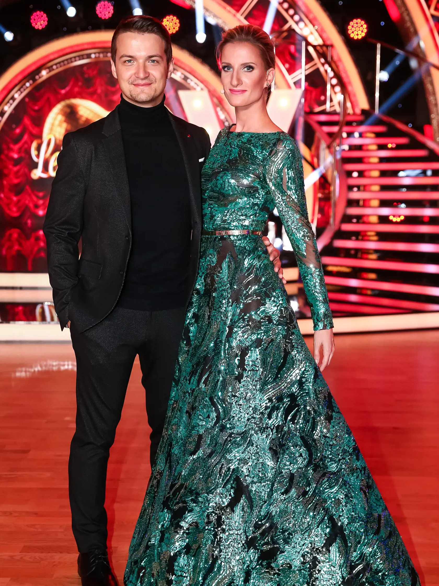 5.kolo tanečnej súťaže celebrít Lets Dance vysielané naživo z Bratislavskej Incheby. Na snímke Viktor Vincze a Adela Vinczeová