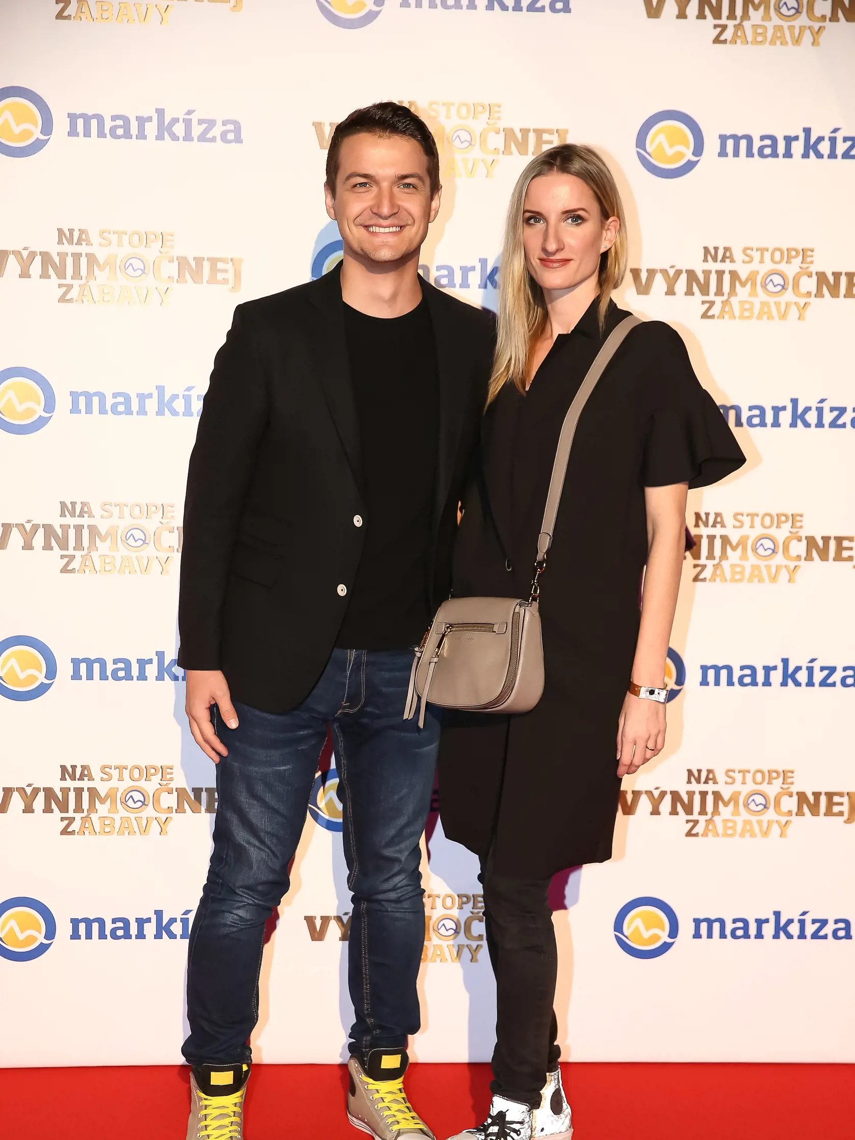 Markíza párty 2017 v Bratislavskej Refinery Gallery k príležitosti predstavenia novej vysielacej štruktúry na rok 2018. Na snímke Viktor Vincze a Adela Vinczeová