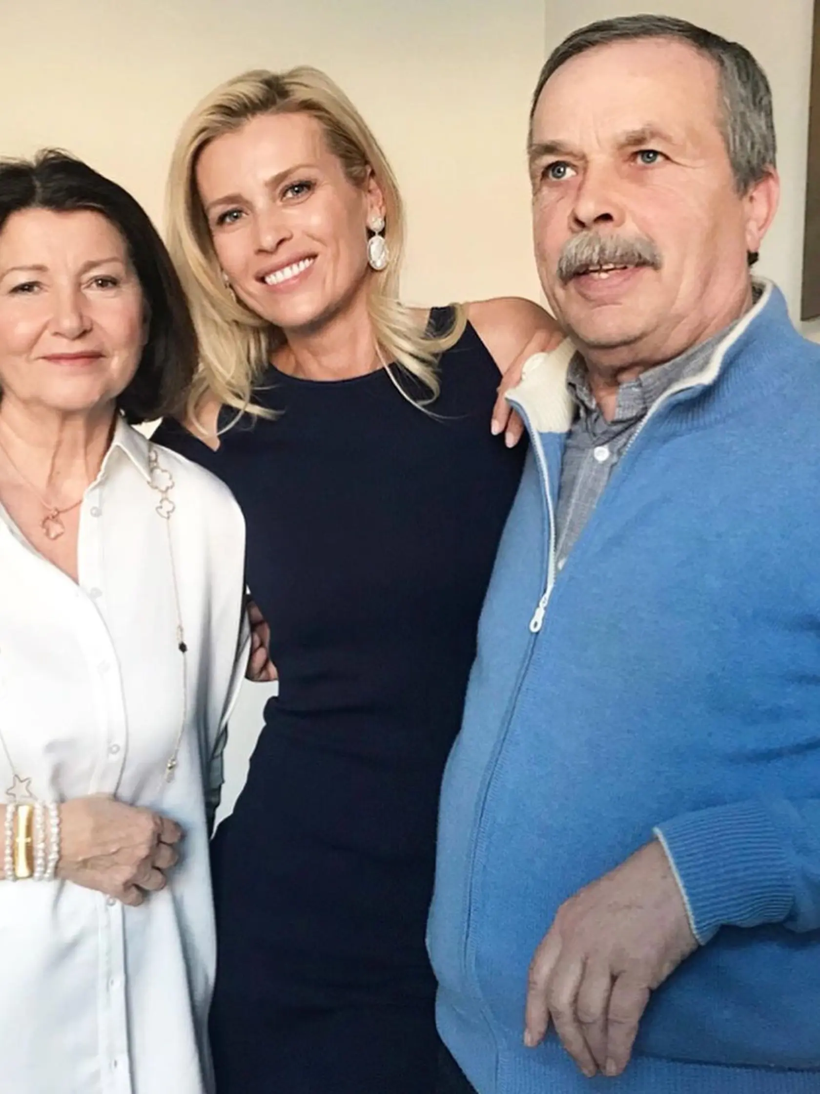 Daniela Peštová so svojimi rodičmi.
