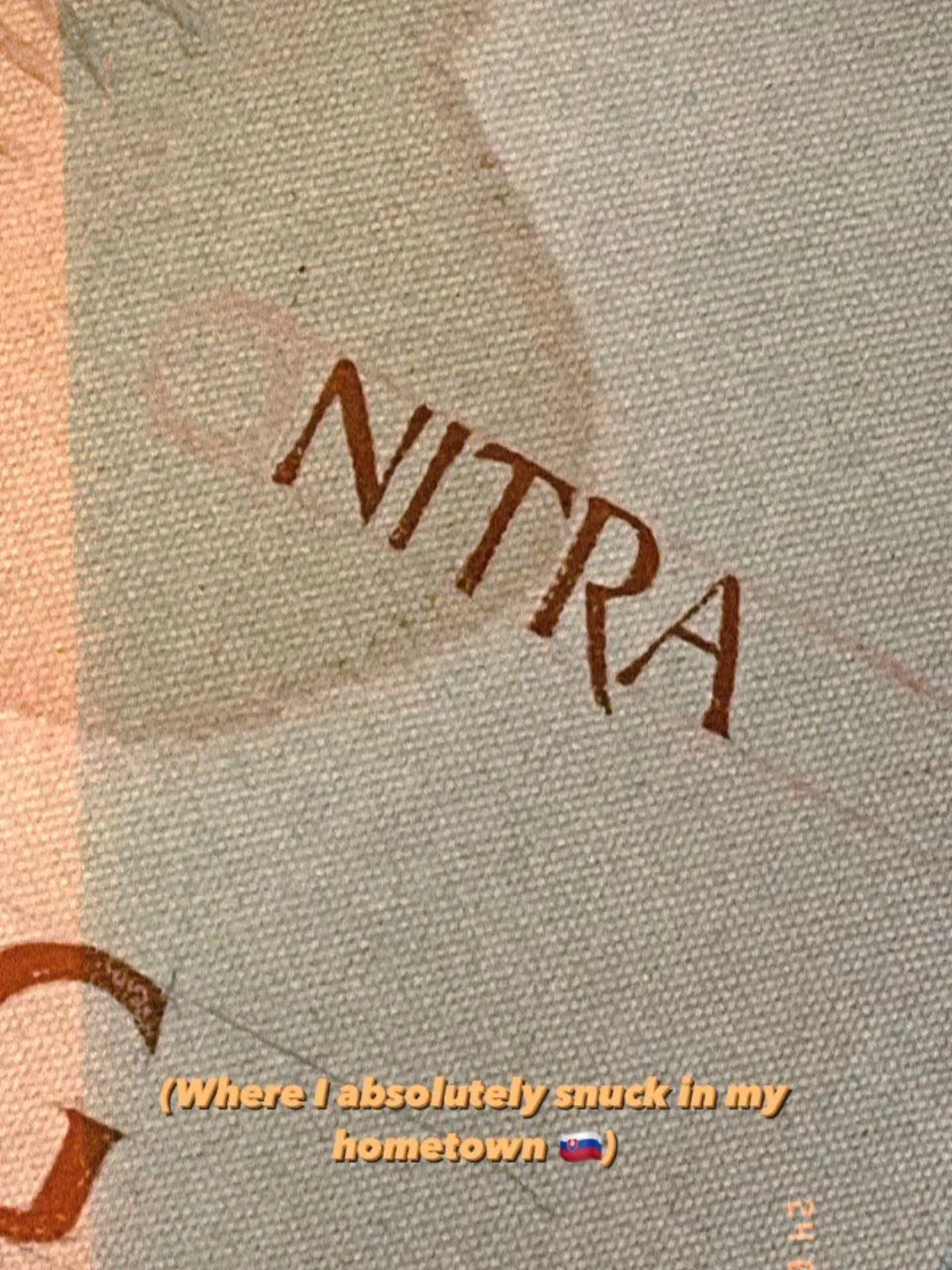 Nitra na mape v snímke Napoelón.
