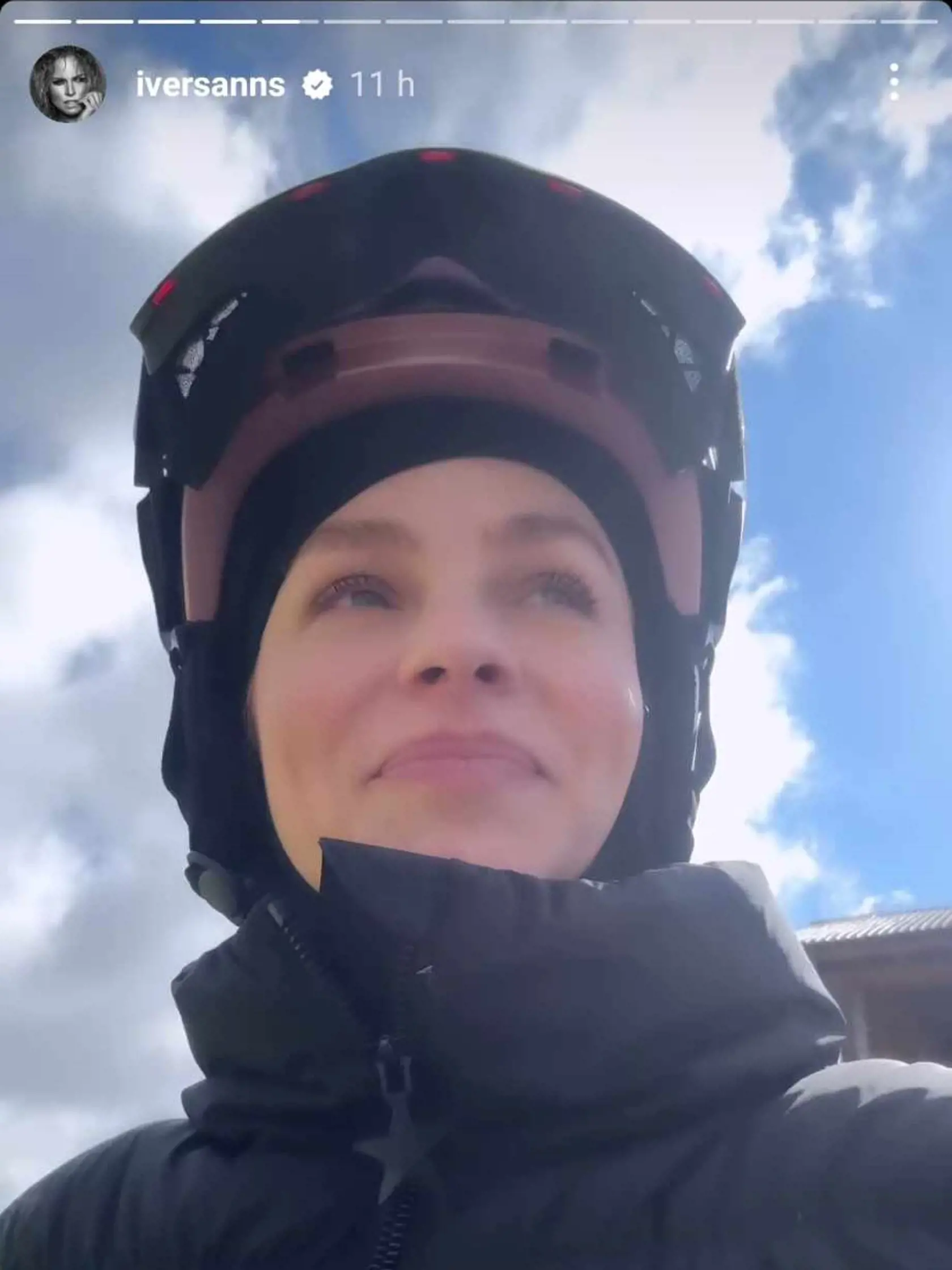 Ivana Gáborík počas lyžovačky v Nízkych Tatrách