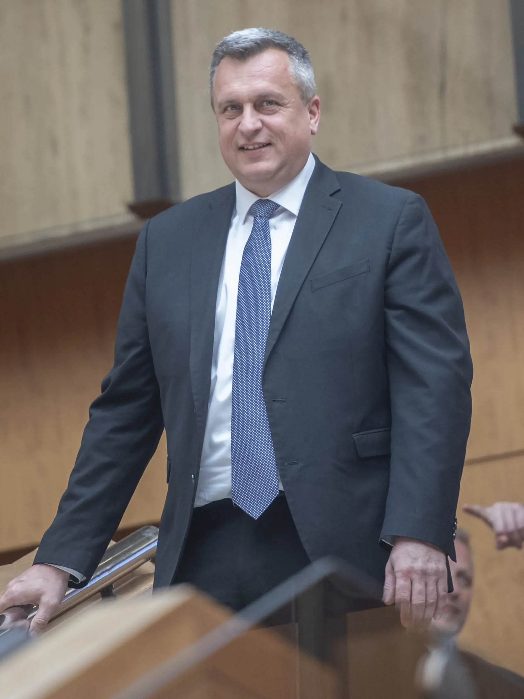 Na snímke podpredseda NR SR Andrej Danko (SNS) po skončení 19. rokovania vlády SR 26. februára 2024 v Bratislave.