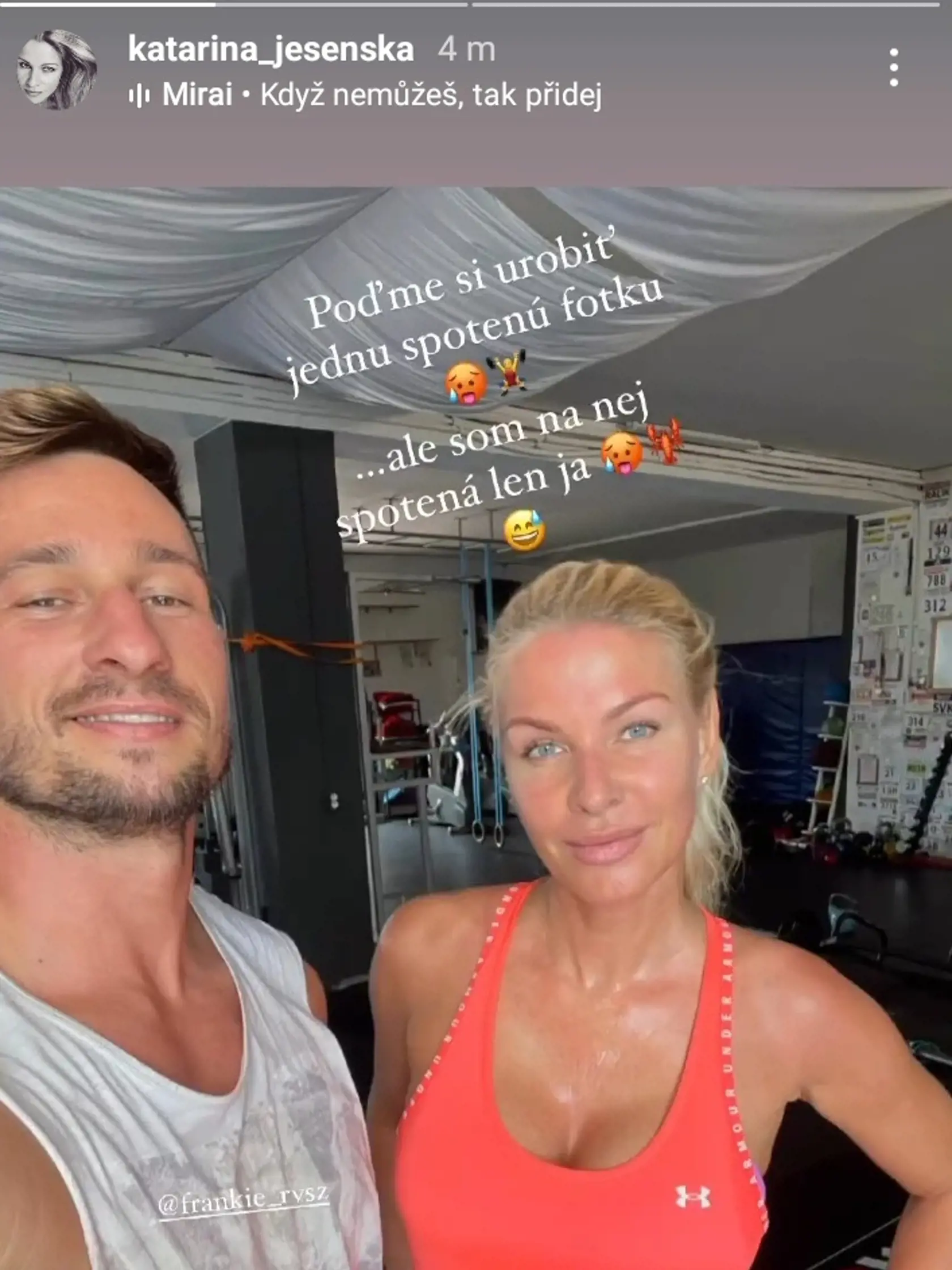 Moderátorka Katka Jesenská zverejnila foto z fitka.
