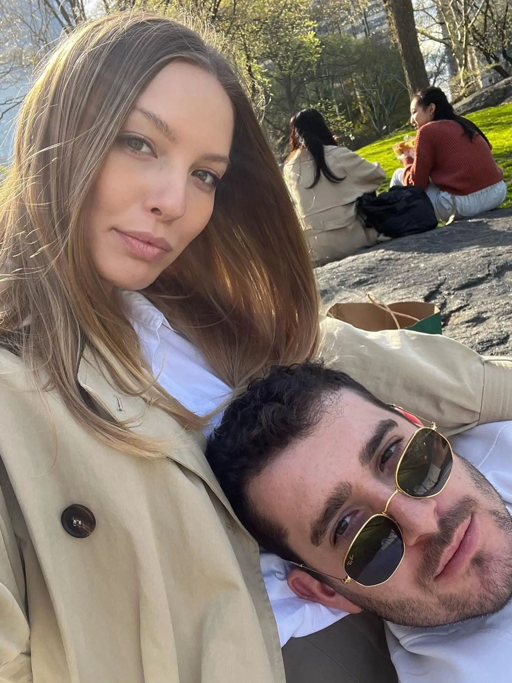 Patrícia Barkolová s priateľom.