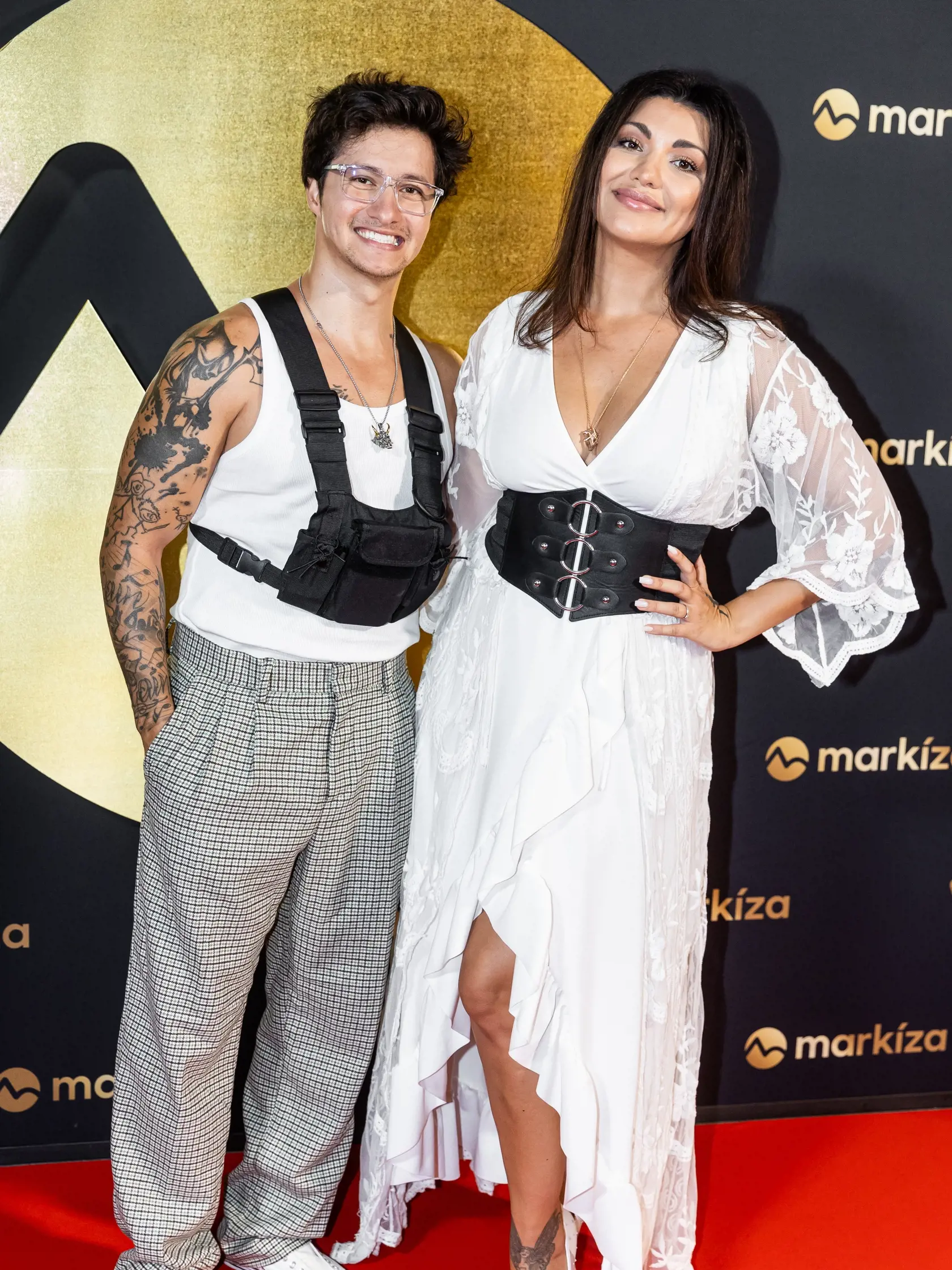 Letná media párty televízie Markíza v Bratislave. Na snímke Dáša Mamba Šarközyová a Tony Porucha.