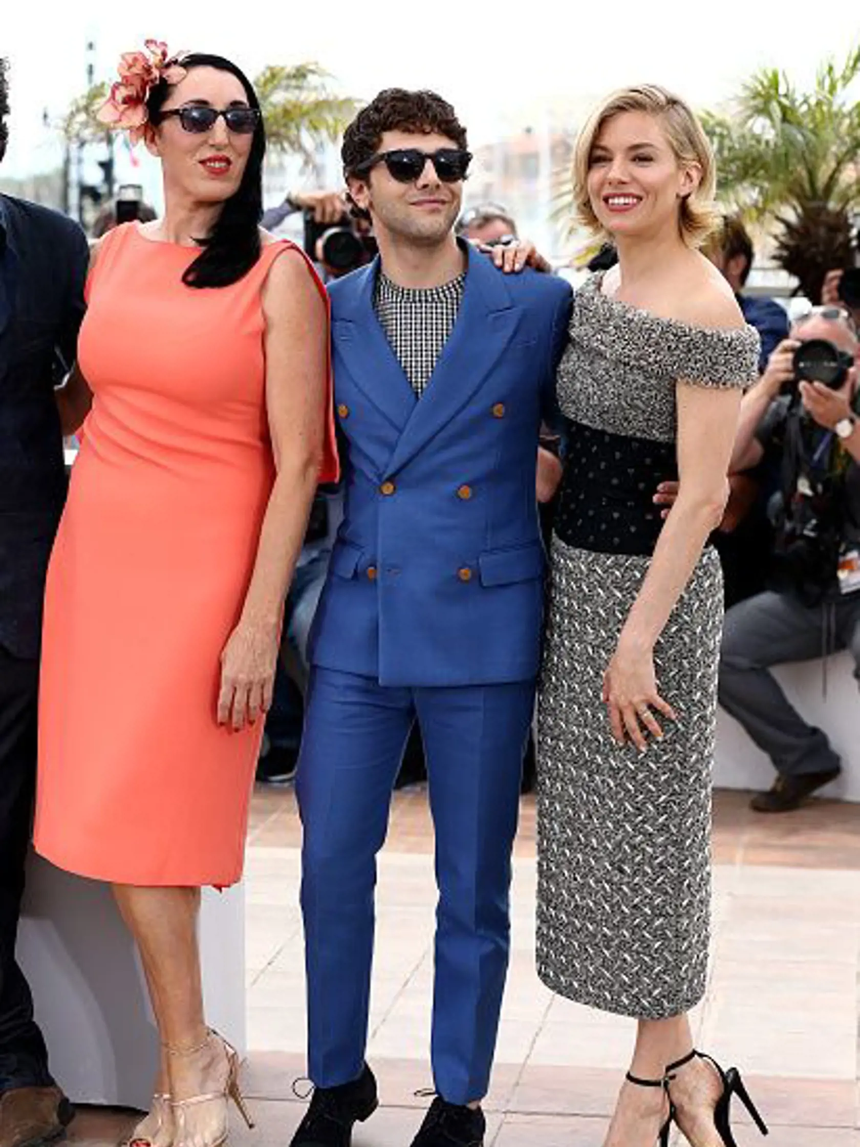 Sienna Miller na tlačovej konferencii pre ceremoniálom