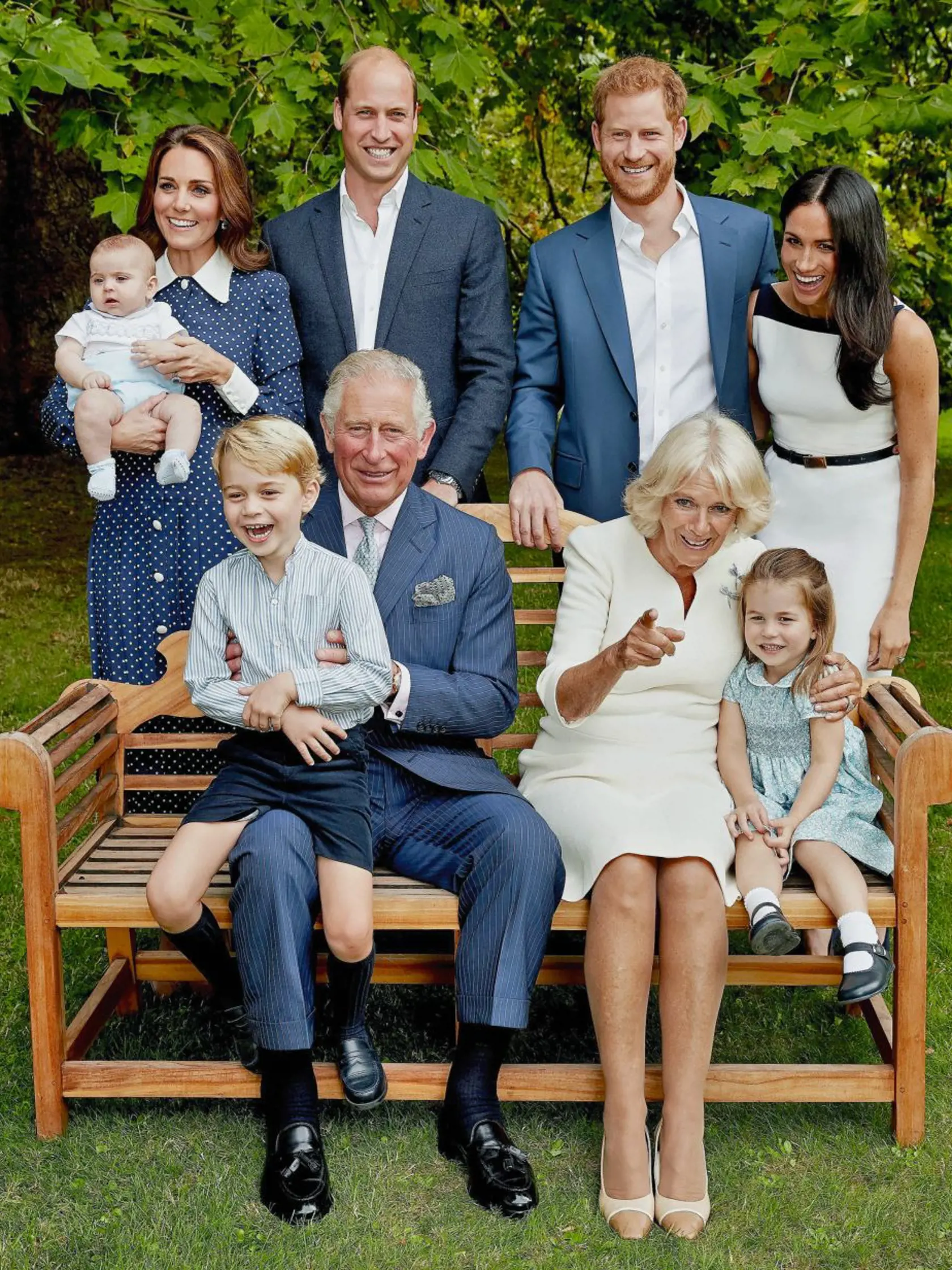The Prince of Wales poses for an official portrait to mark his 70th Birthday in the gardens of Clarence House, London, UK, taken on the 5th September 2018. 

Picture by Chris Jackson/WPA-Pool.
14 Nov 2018
Pictured: Catherine, Duchess of Cambridge, Kate Middleton, Prince Louis, Prince George, Prince Charles, Prince of Wales, Prince William, Duke of Cambridge, Camilla, Duchess of Cornwall, Prince Harry, Duke of Sussex, Princess Charlotte, Meghan Markle, Duchess of Sussex., Image: 395976933, Licens
