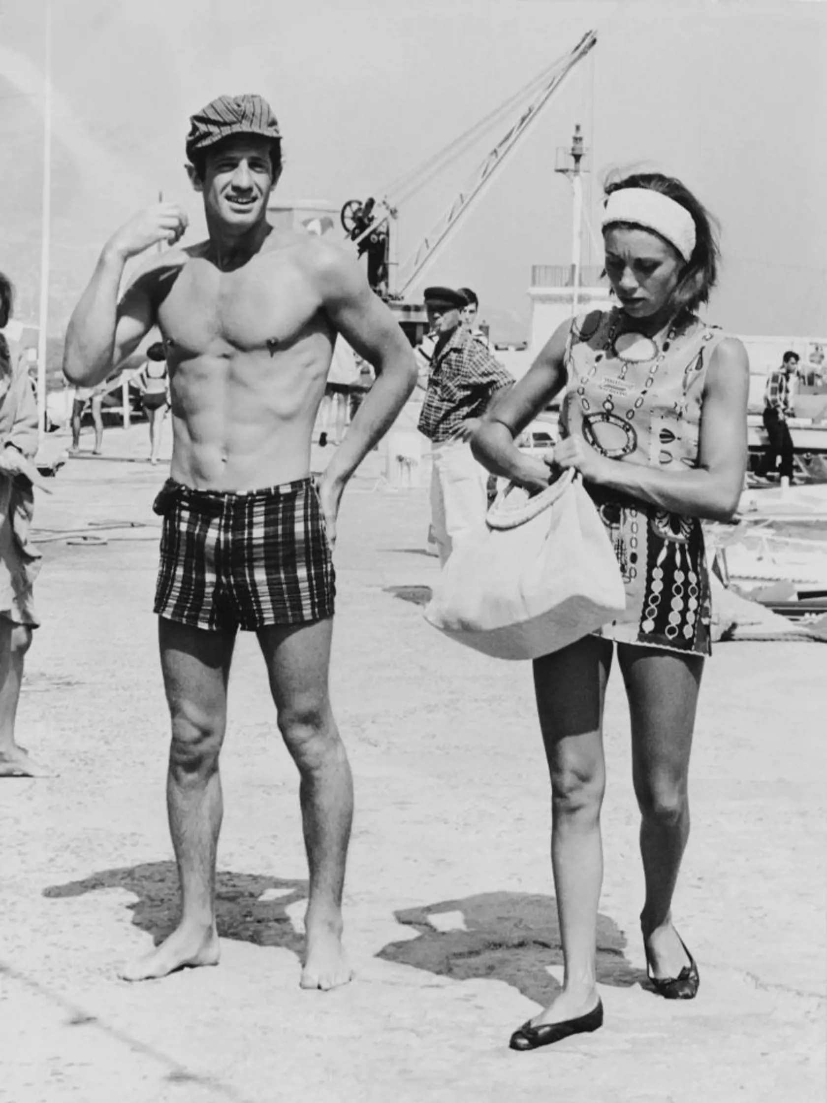 Jean-Paul Belmondo s prvou manželkou Elodie.