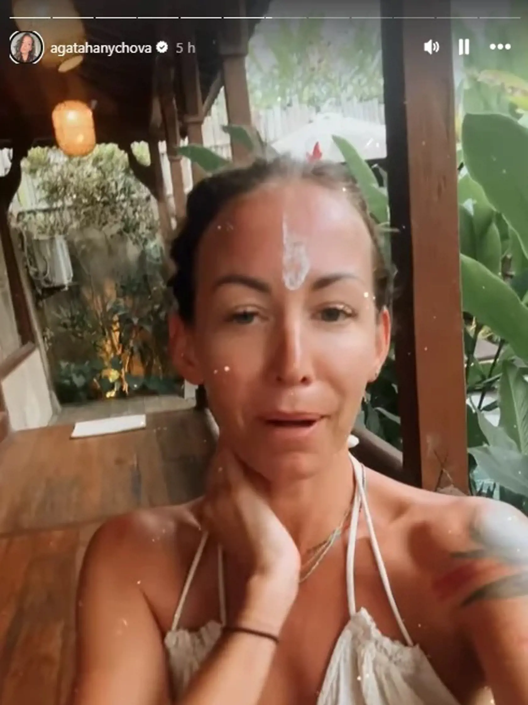 Agáta Hanychová si s manželom užíva na Bali