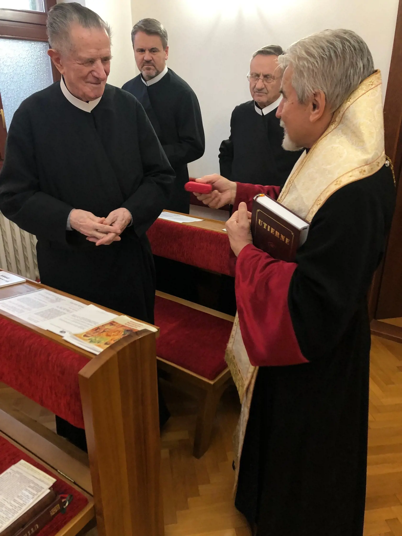 V debate s jubilantom Michalom Roškom.  (archívne foto)